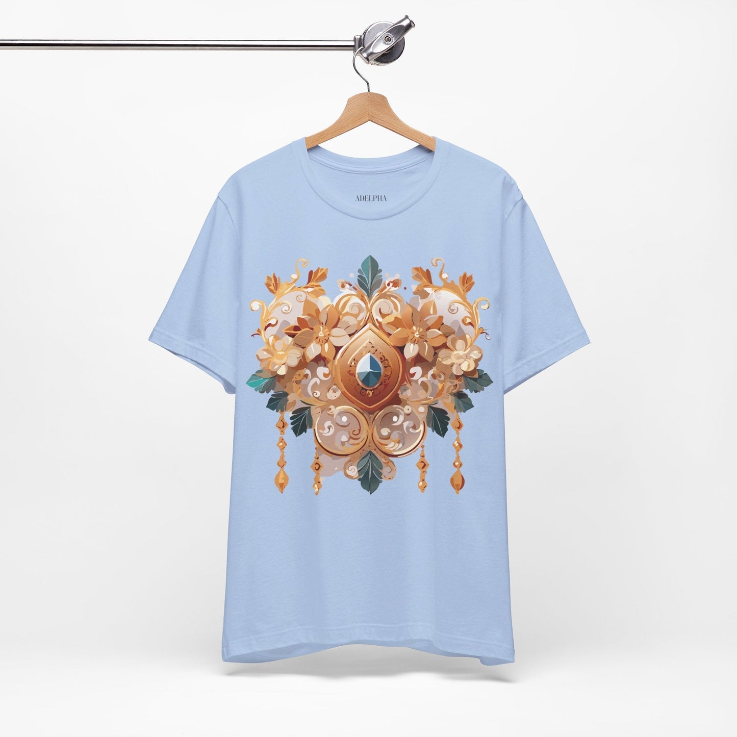 Jewelry Graphic Unisex 100 Cotton Vintage Treasure Art T-Shirt 34