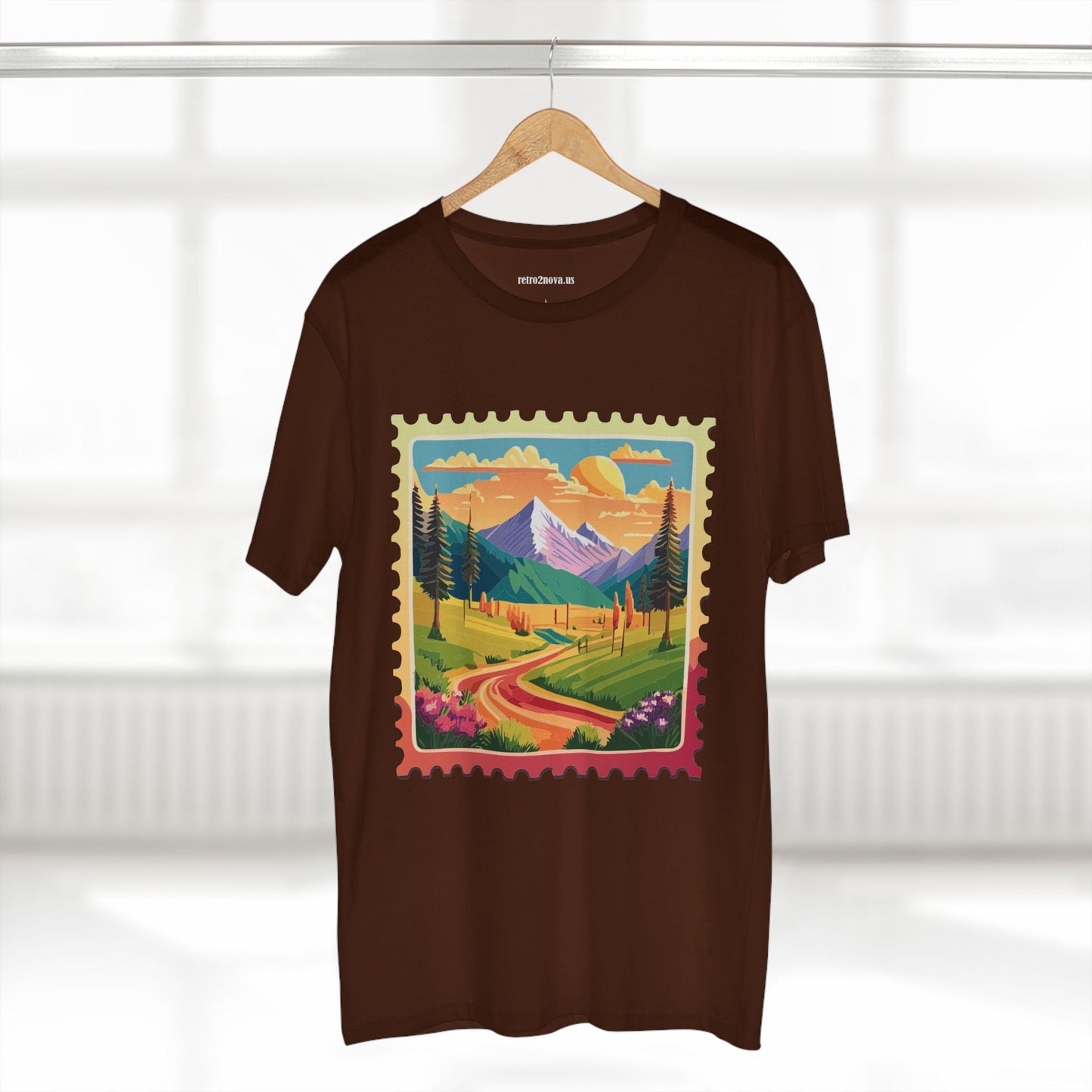Stamp Shirt Postage Stamp Tee Unisex Premium Cotton With Original Art Design Retro2Nova