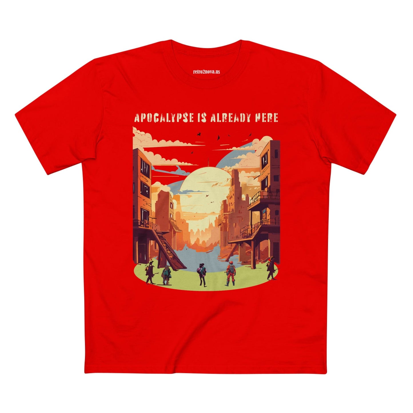 Cataclysm Doomsday Shirt Unisex Premium Cotton Tee Original Art Design Retro2Nova