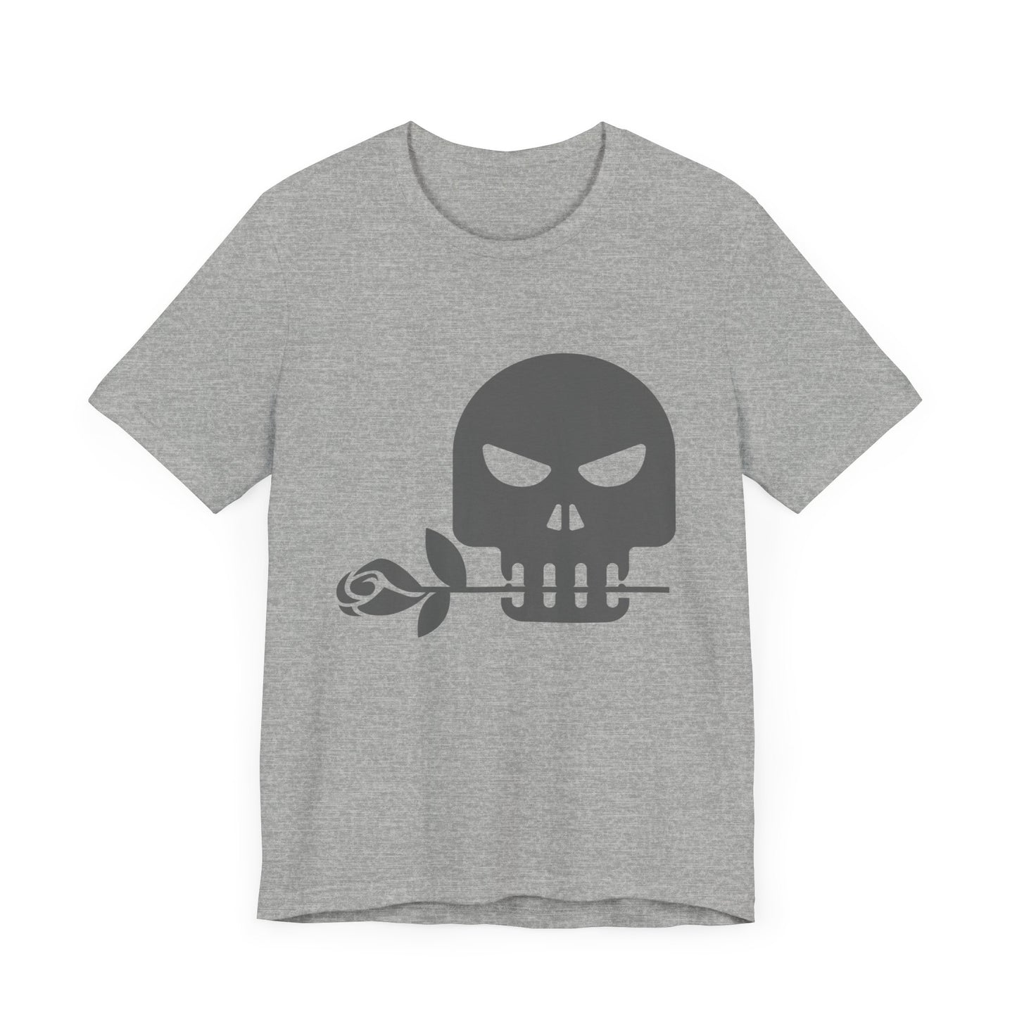 Unisex Cotton Tee Shirt with Skull