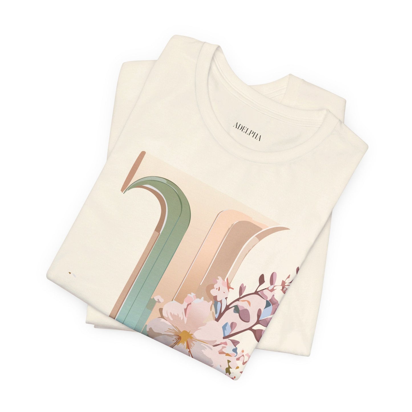 Adelpha Letter J Graphic Tee Unisex Jersey Short Sleeve Vintage Inspired Art Design Shirt