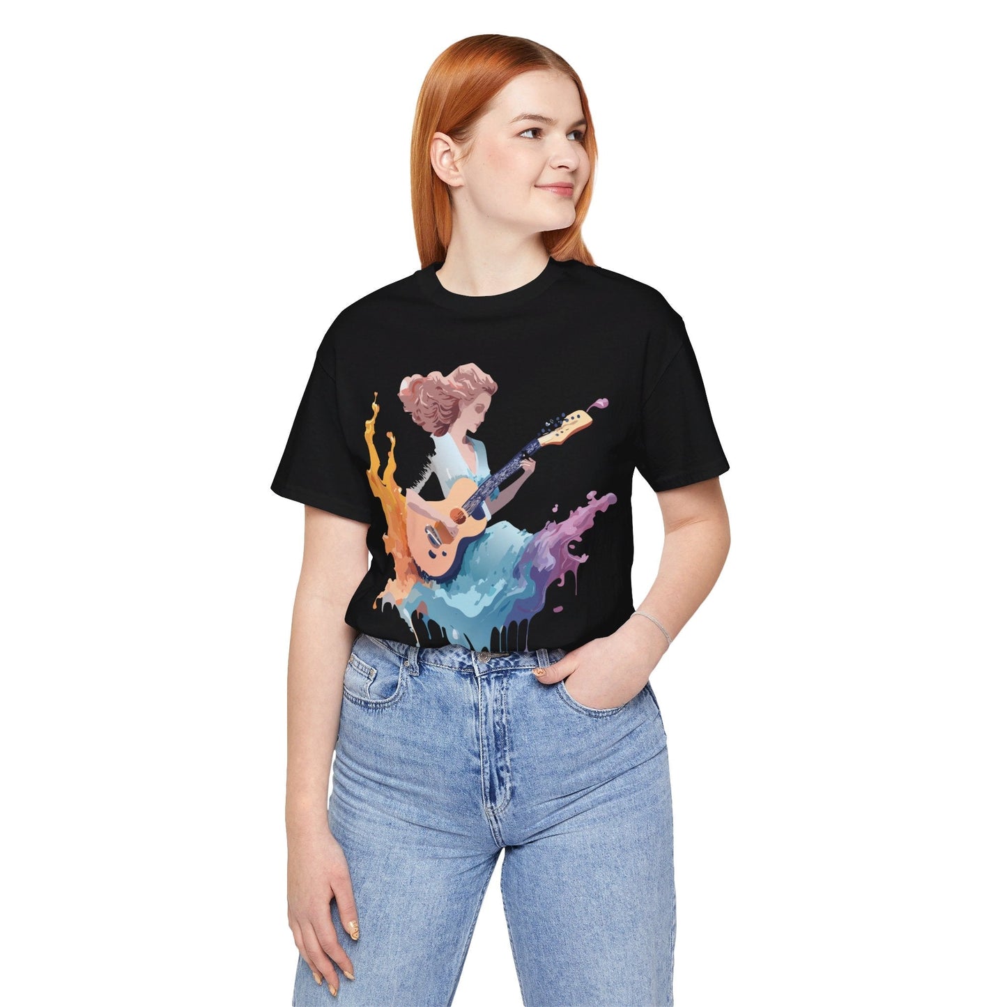 Adelpha Music Graphic Tee Unisex Vintage Inspired Art Design Short Sleeve T Shirt