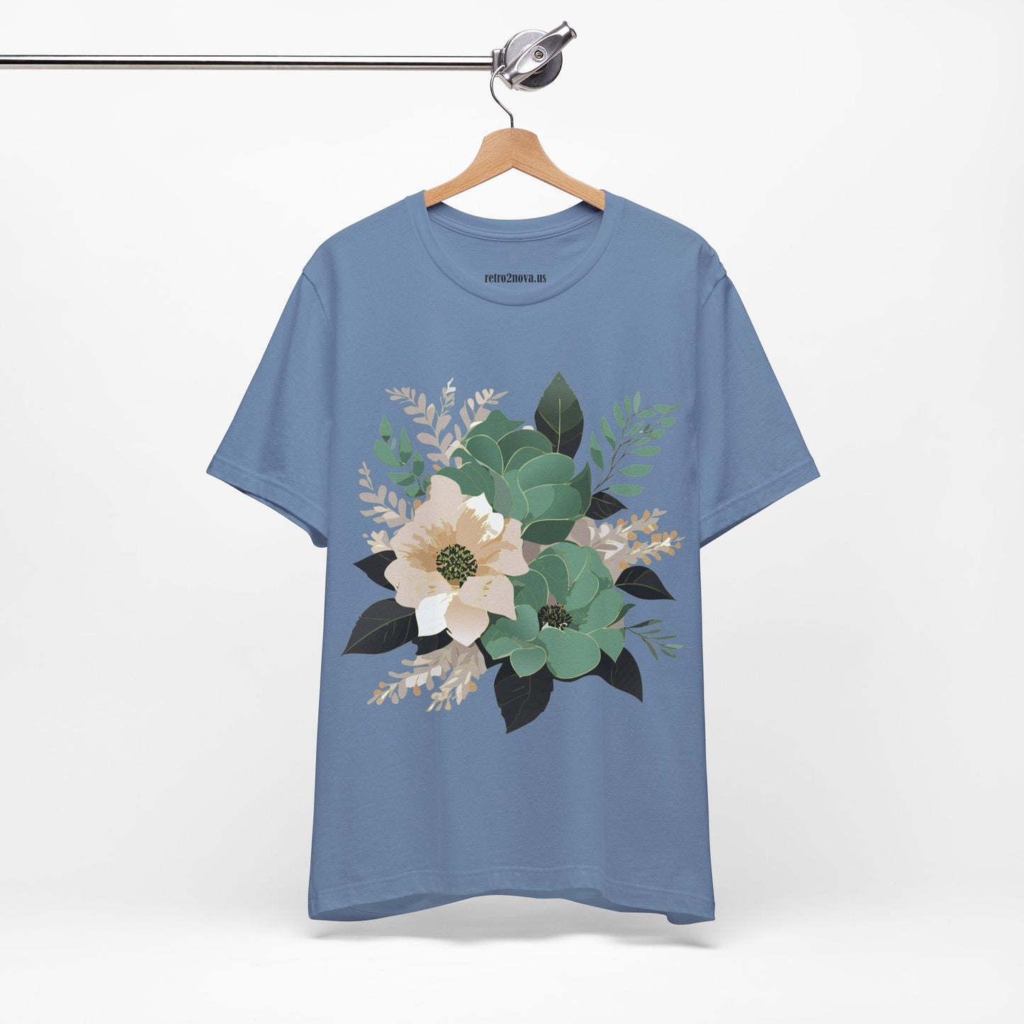 Flowers Shirt Floral Shirt Unisex Jersey Short Sleeve Tee From Flowers Collection Retro2Nova
