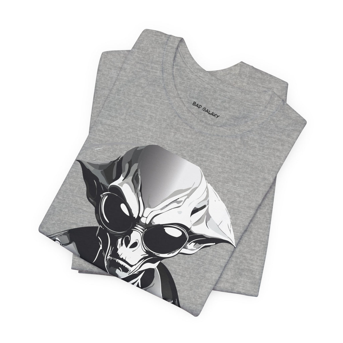 Alien Graphic Unisex Cotton Bella+Canvas Tee with Art Design b76