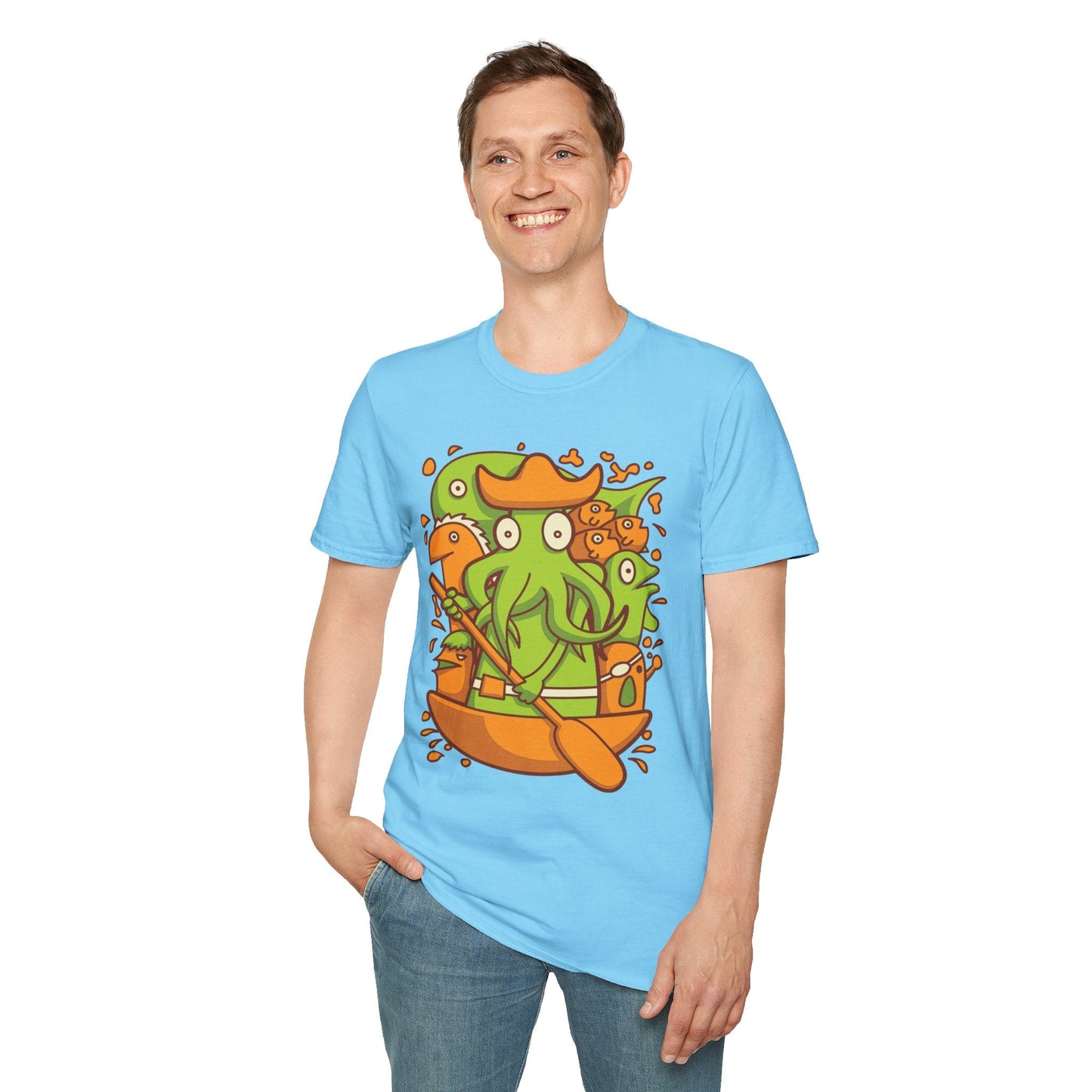 Cartoon T Shirt Animation T Shirt Funny Tee Shirt Unisex Gildan Softstyle Cotton 64000