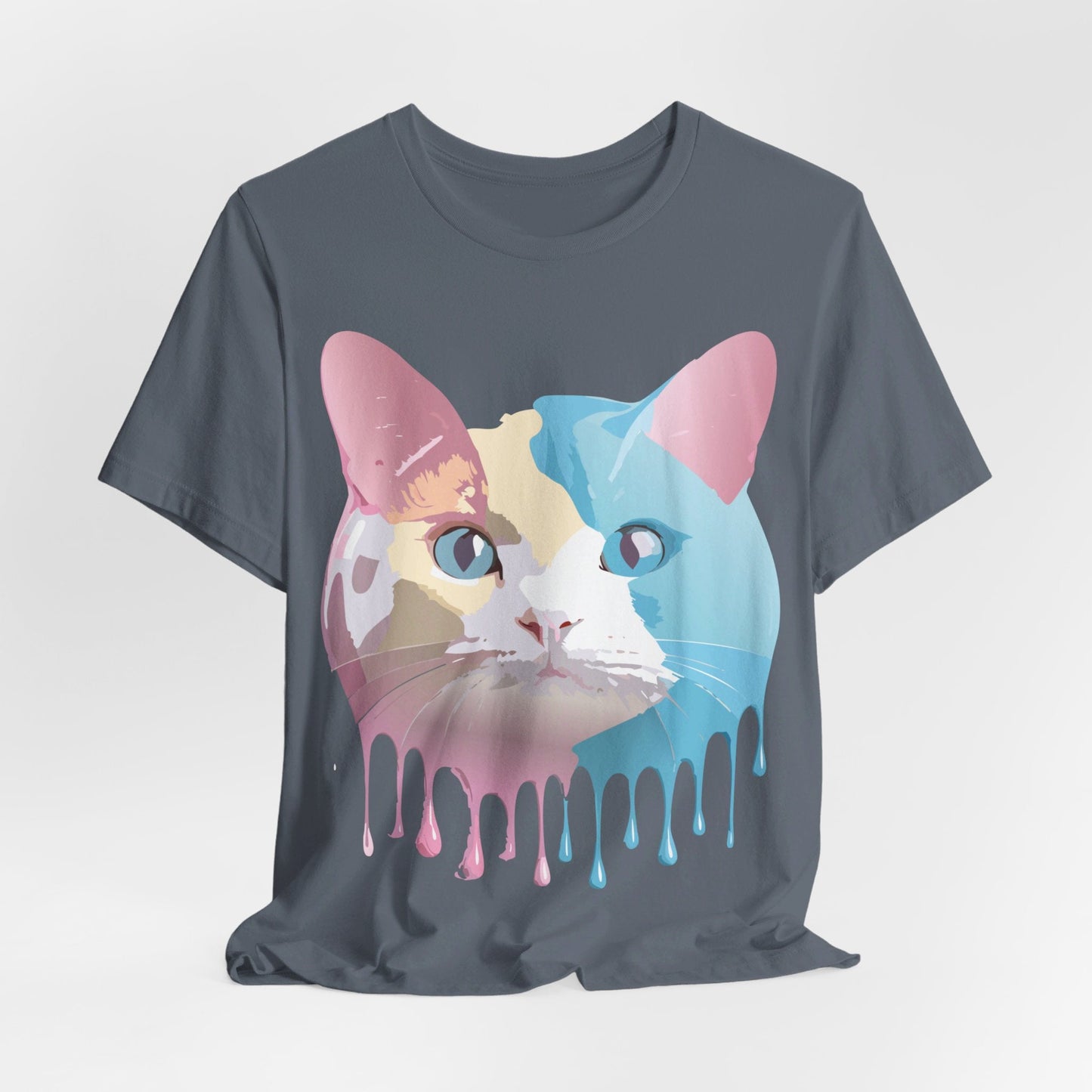 Cat Graphic Unisex 100 Cotton Vintage Design Tee 26