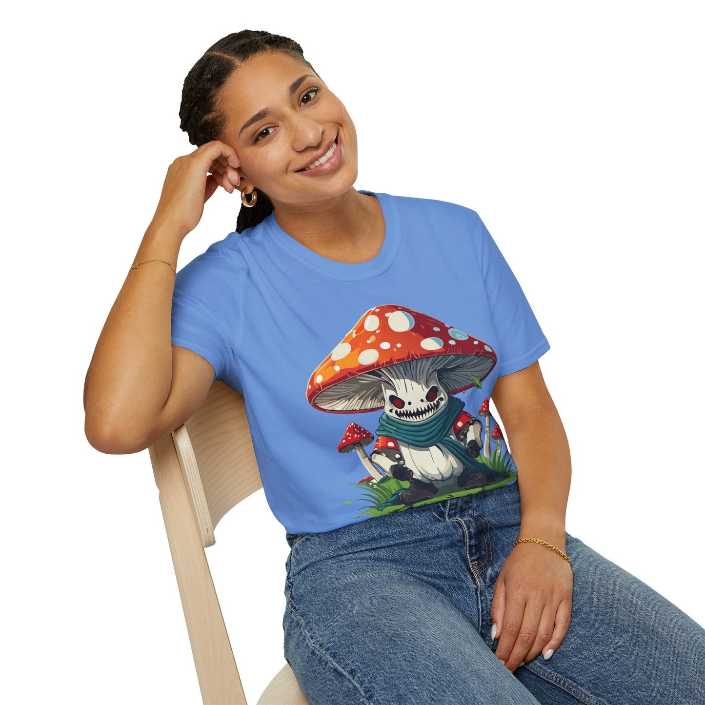 Unisex Mashroom T Shirt Funny Fungus Inspired Design Gildan Softstyle 64000 Tee Shirt