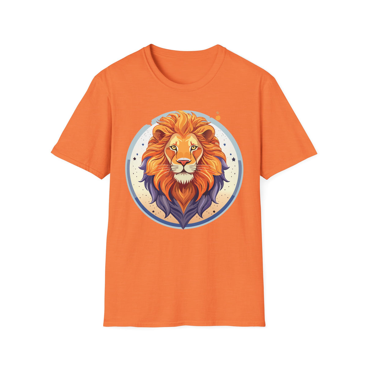 Majestic Lion Portrait T-Shirt | Colorful Retro Lion Graphic Tee
