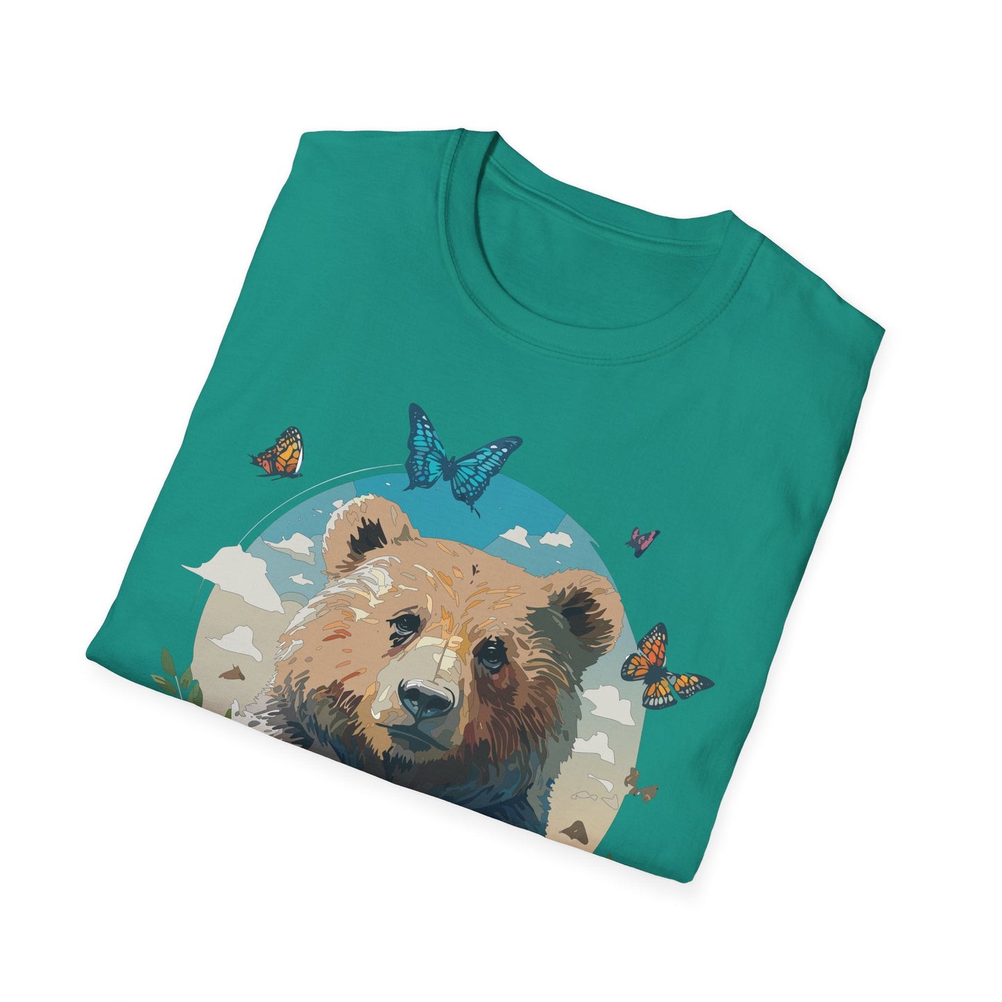 Bear Shirt Teddy Bear Tee Unisex Gildan Softstyle 100 Percent Ring Spun Cotton Tee