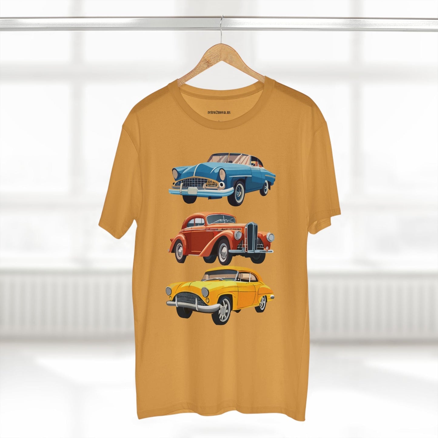 Retro Car Shirts Vintage Car Shirts RC4 Unisex Premium Cotton Tee With Original Art By Retro2Nova