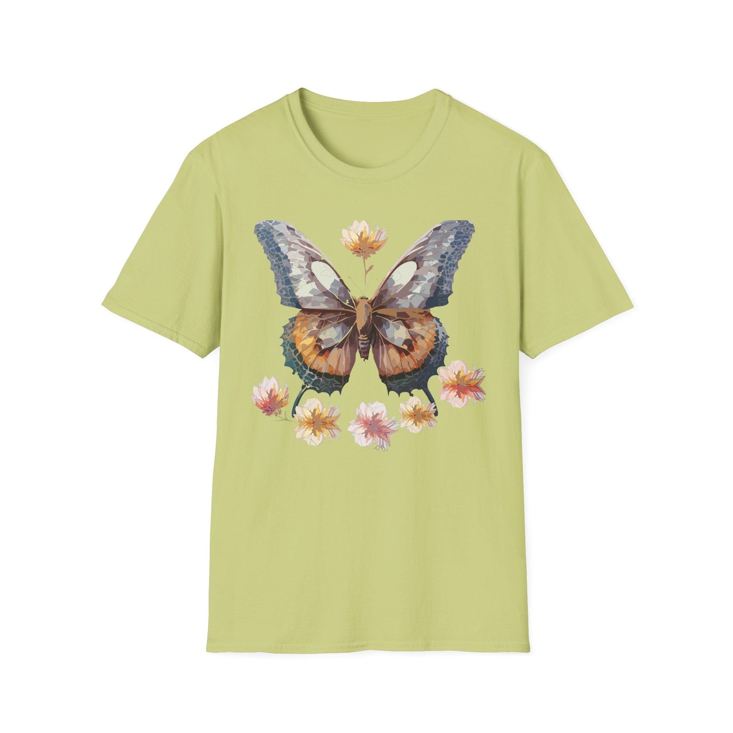 Butterfly Shirt Unisex Monarch Butterfly Tee Gildan Softstyle 64000 Ring Spun Cotton