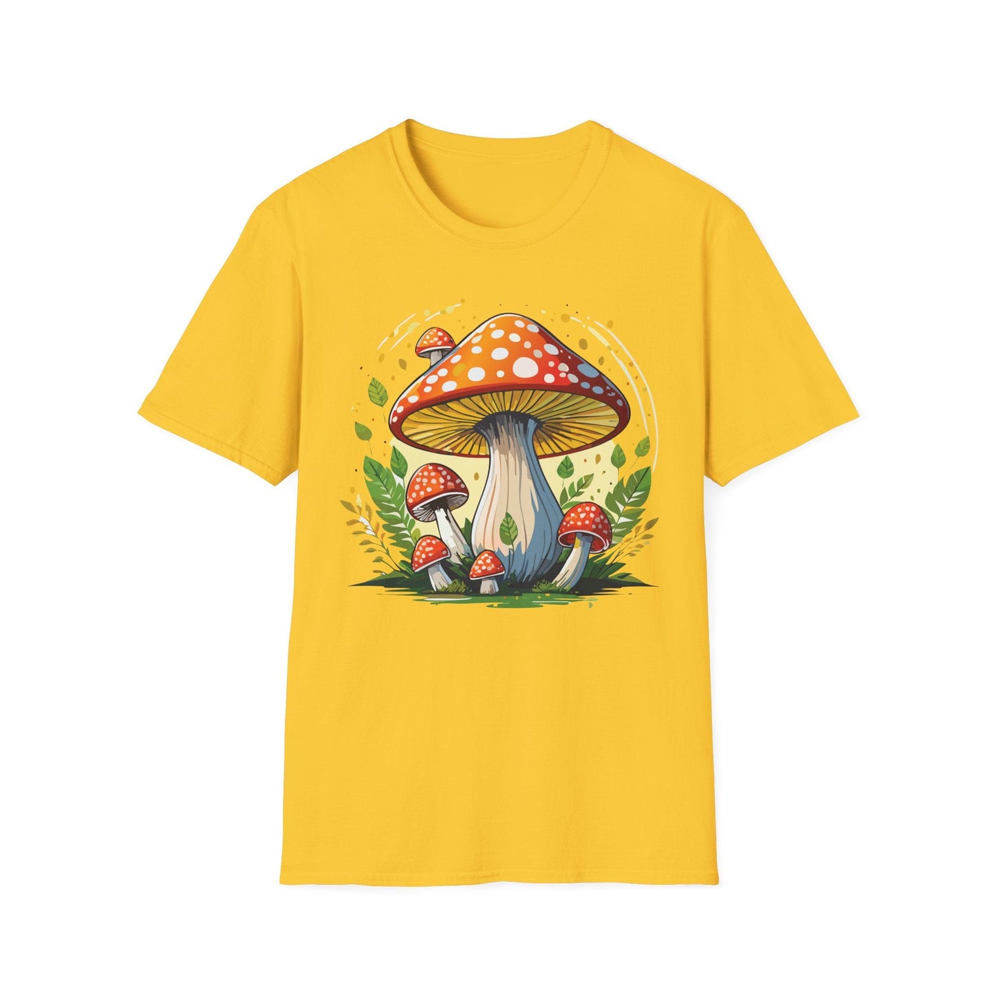 Mashroom Tee Shirt Unisex Funny Mashroom Design Softstyle 64000 Ring Spun Cotton Tee
