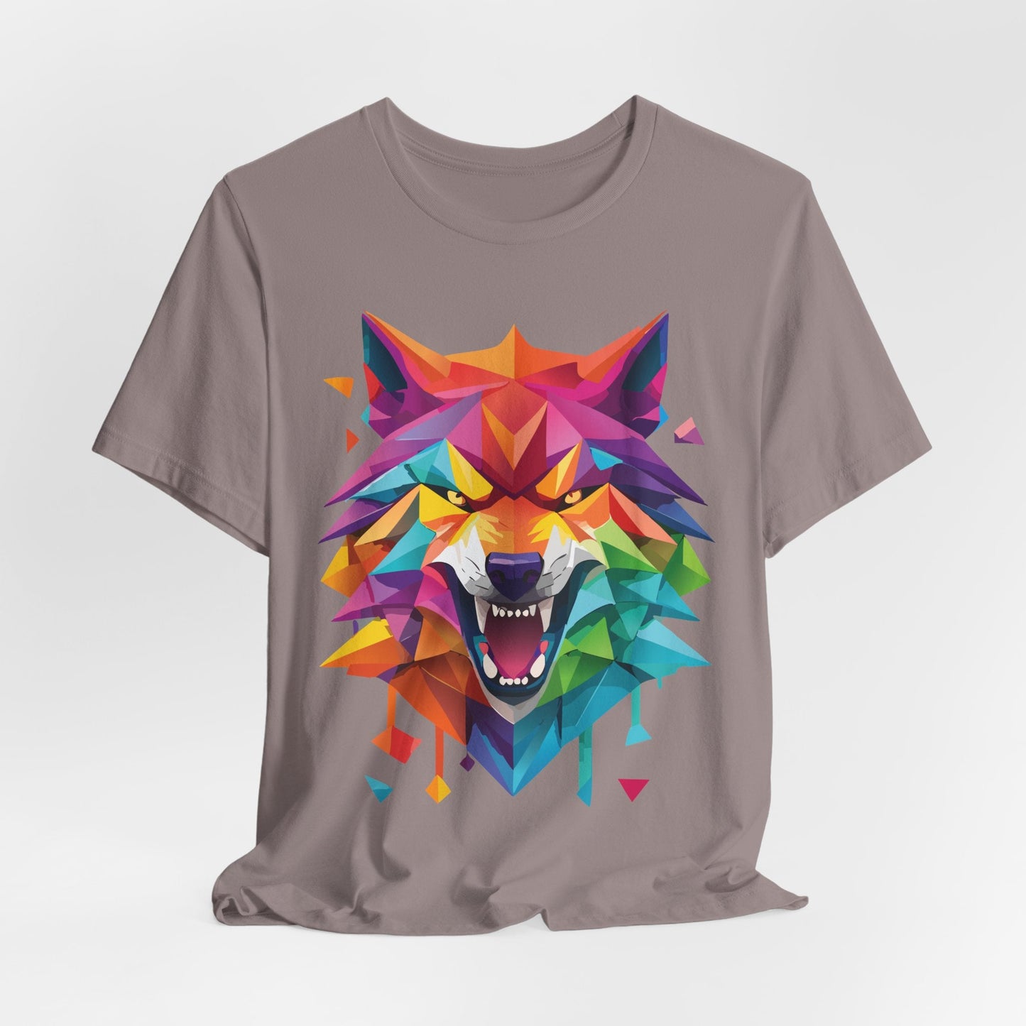Unisex Animal Shirt With Art Design And Wild Animals Print Tee Short Sleeve Premium