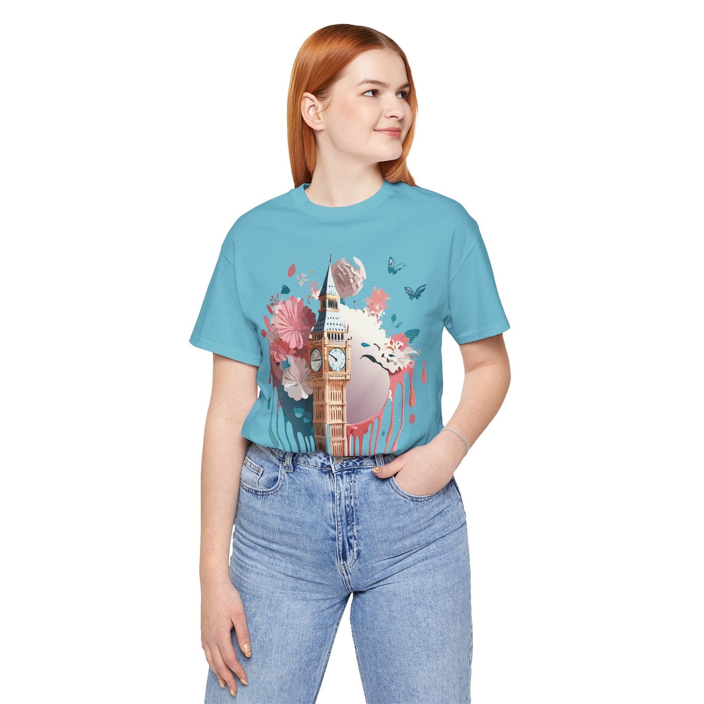 London Tourist Shirt Graphic Tee Unisex Vintage Inspired Artwork By Adelpha Original Collection