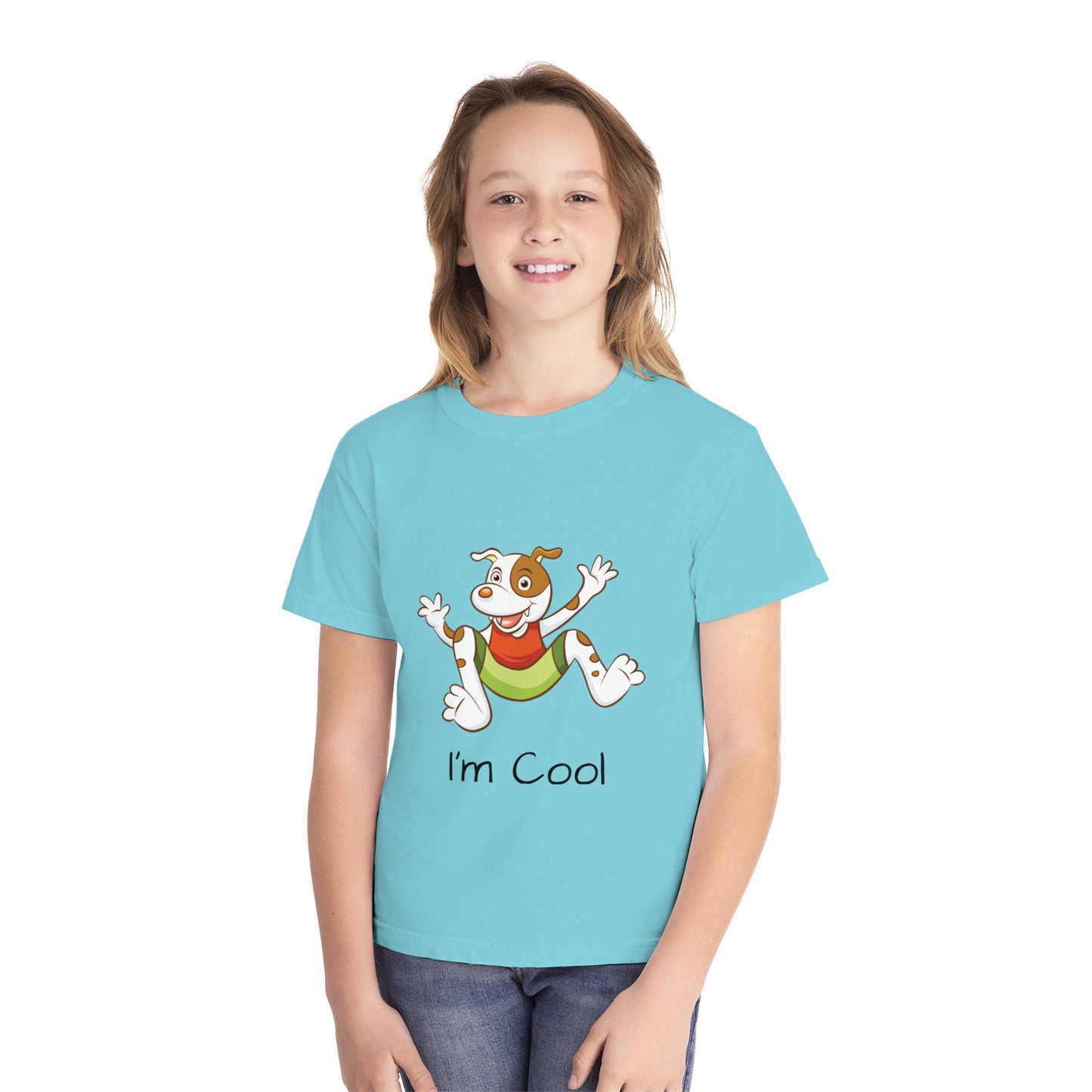 Youth Tee Shirt with Cool Dog