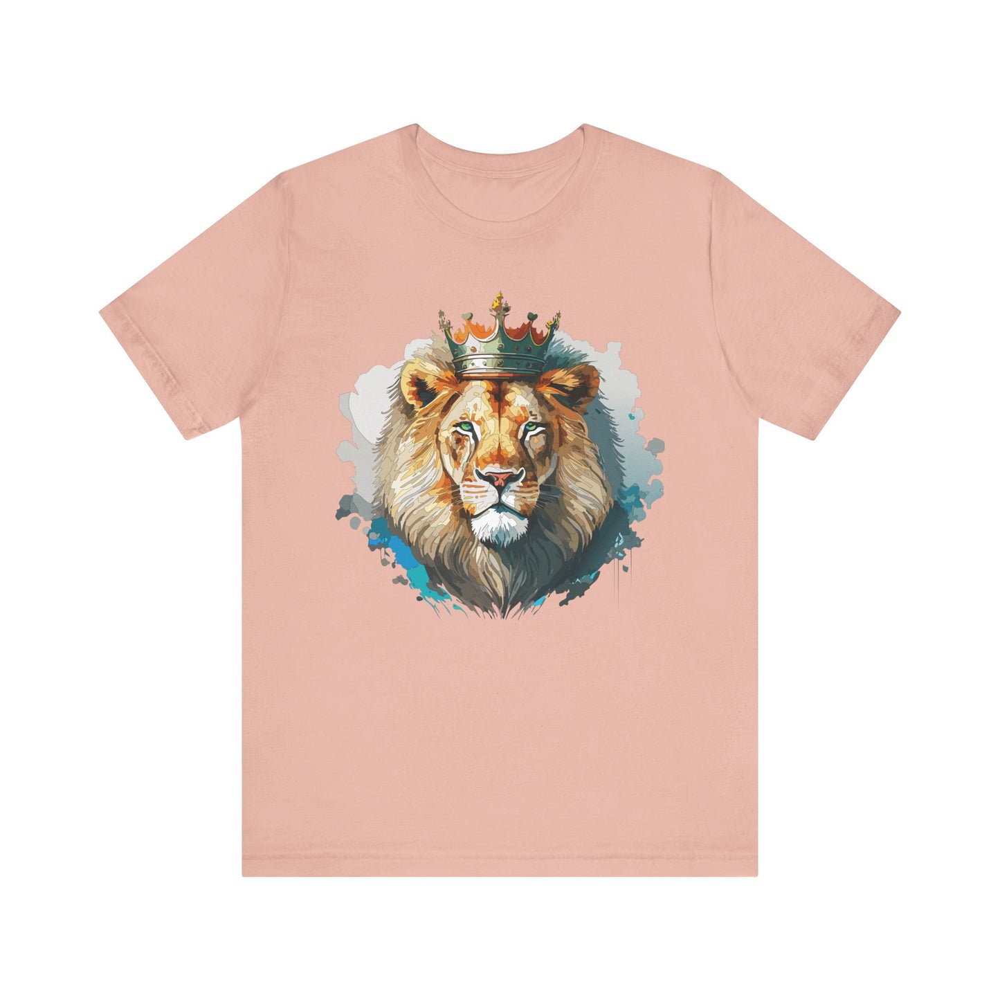 Unisex King Lion Tee, Animal Shirt, Tee Shirt with Lion, Crown T-Shirt, Animal King Tees, Crown Shirt, Safari T-Shirt 3
