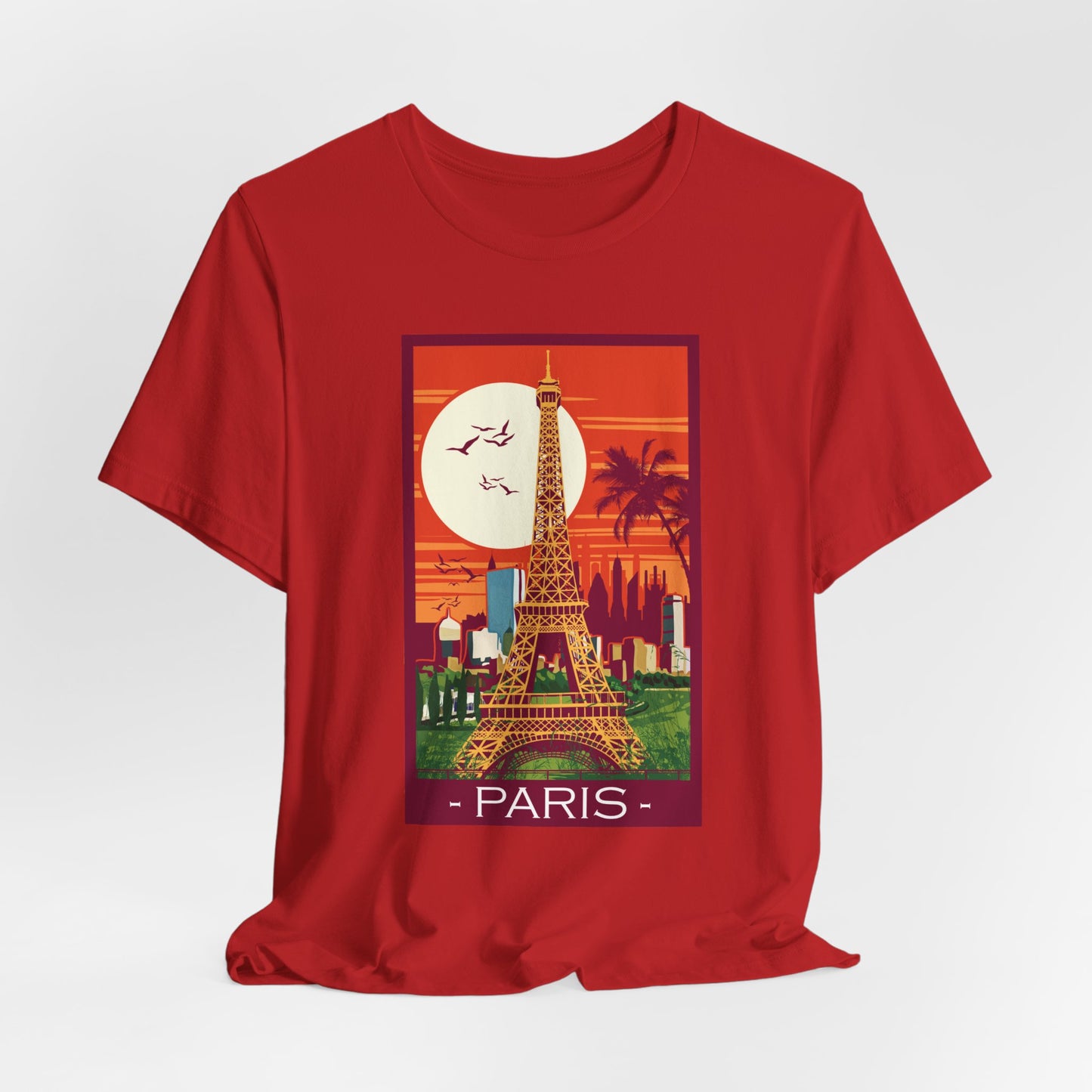 Retro Poster Paris Graphic Design Tee, Paris Shirt, Vintage Tees, Art Design T-Shirt, Graphic Tee, Retro Art Shirts