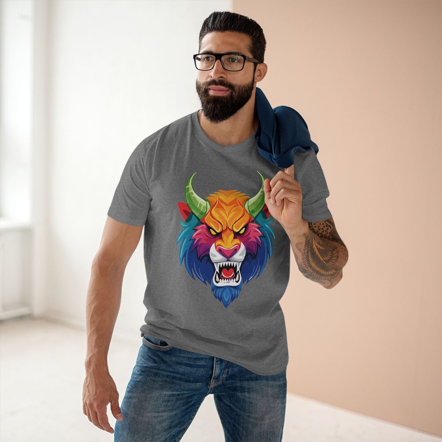 Cartoon Monsters Graphic Unisex 100 Cotton Staple Tee 22