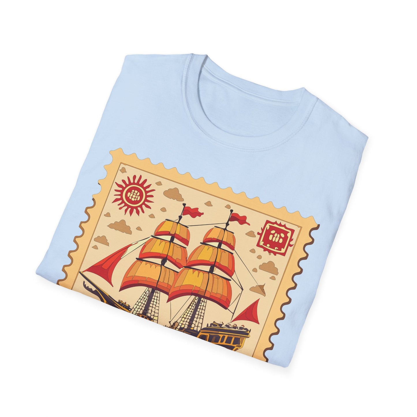 Ship T Shirts Frigate Vessel Tee Unisex Softstyle Gildan 64000 100 Percent Ring Spun Cotton