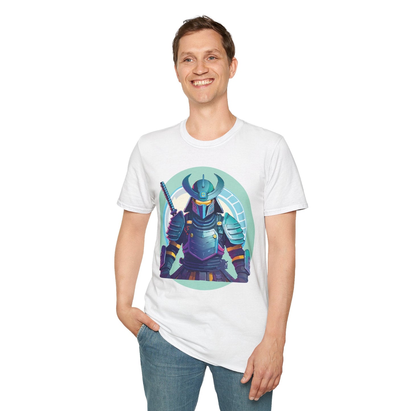 Samurai T Shirt Unisex Softstyle Tee Gildan 64000 Lightweight Ring Spun Cotton Everyday Comfort