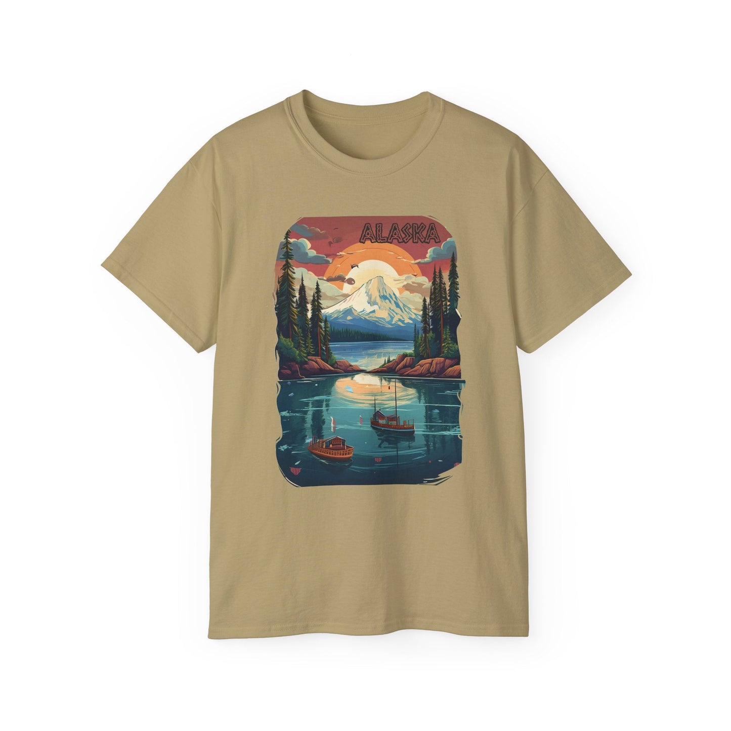 Alaska Graphic Unisex Cotton T‑Shirt 3