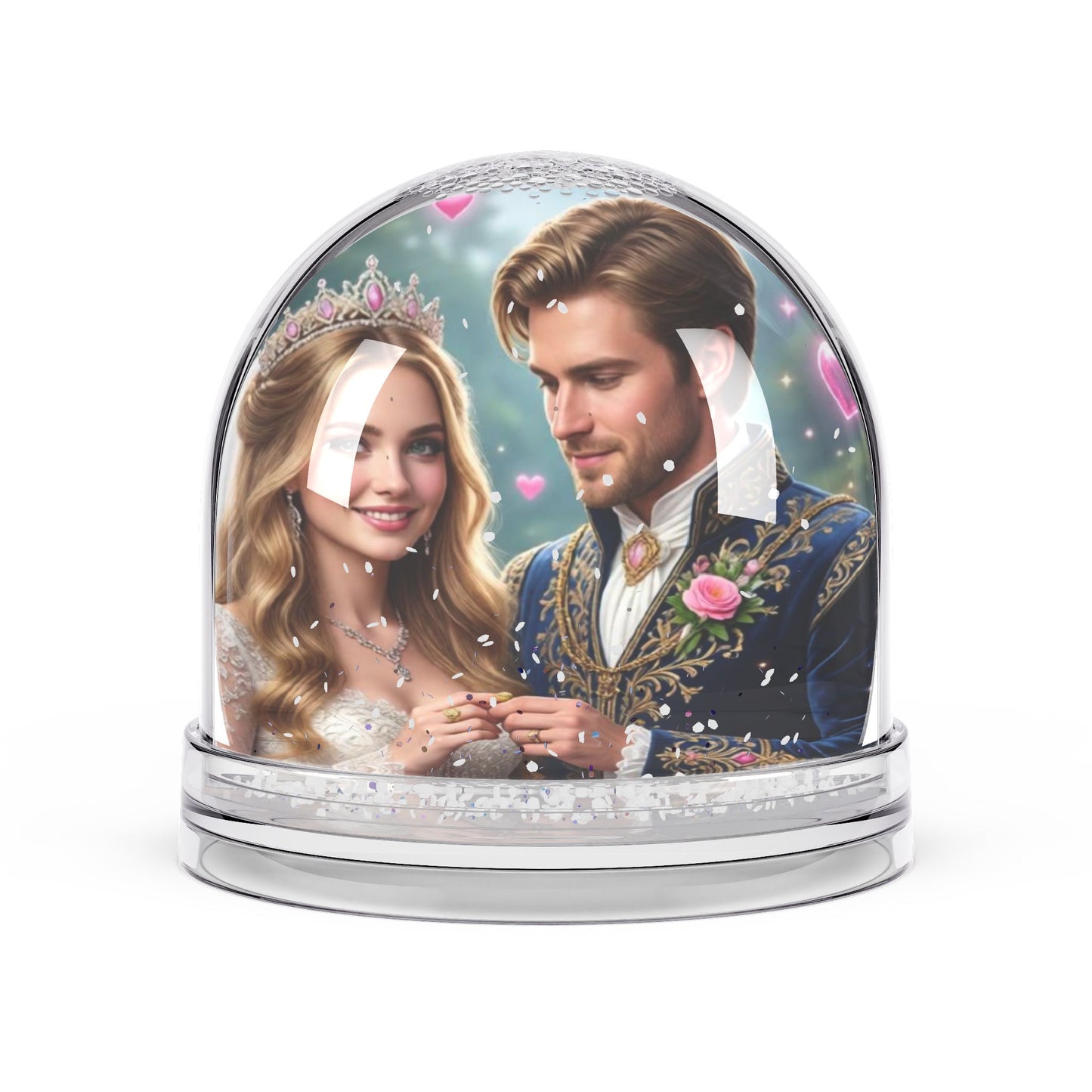 Romantic Prince and Princess Snow Globe | Couples Keepsake, Fairytale Scene
