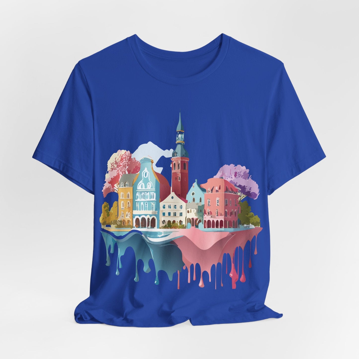 Germany Graphic Tee for Unisex Short Sleeve Shirt by Adelpha Art Design Vintage Inspired