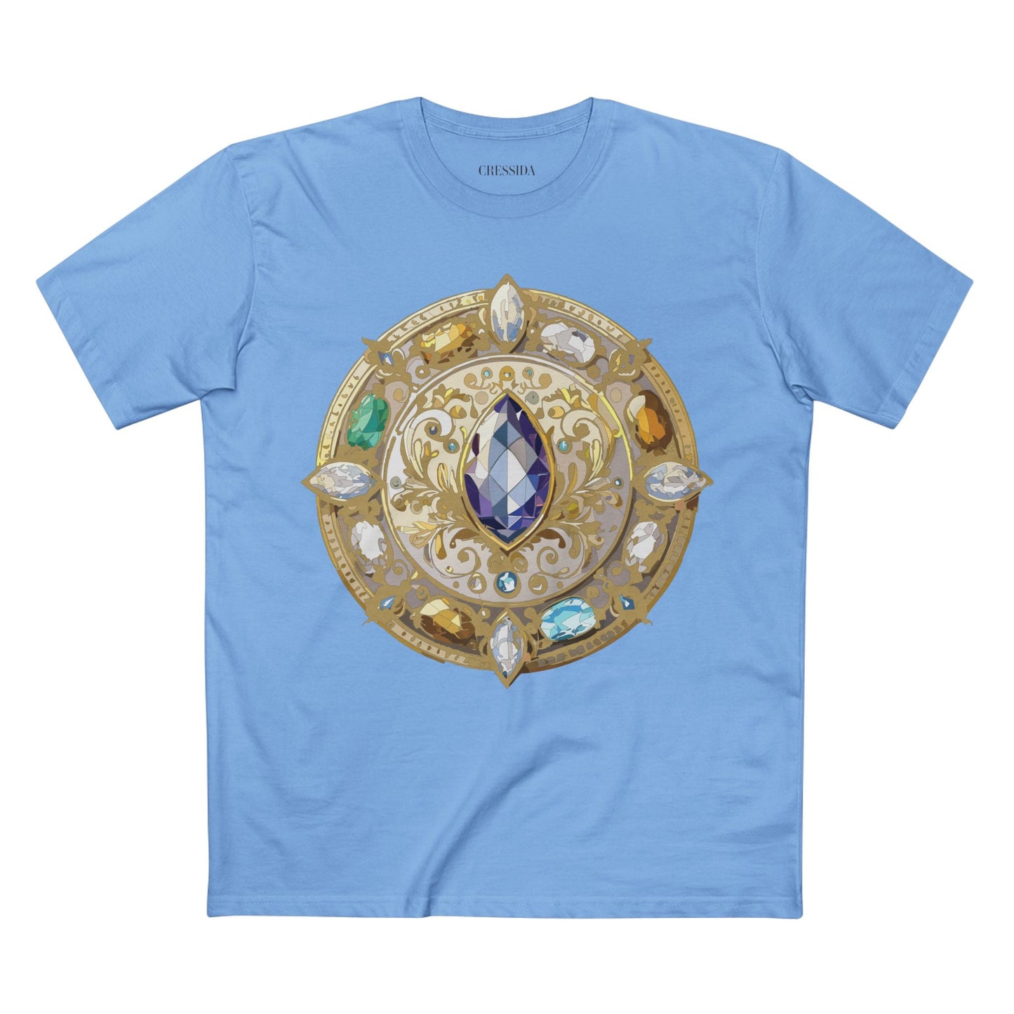Medallion Graphic T-Shirt Unisex 100 Cotton With Gold Art Design Medal Tee 16