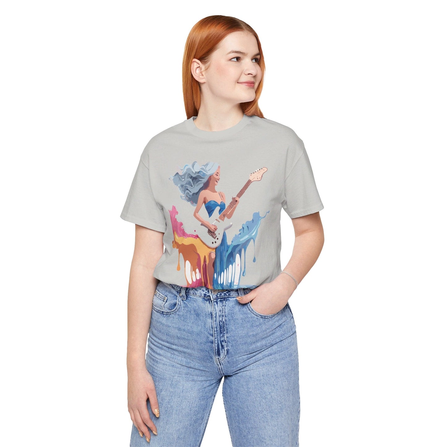 Music Graphic Tee Unisex Short Sleeve Shirt With Vintage Inspired Artwork From Adelpha
