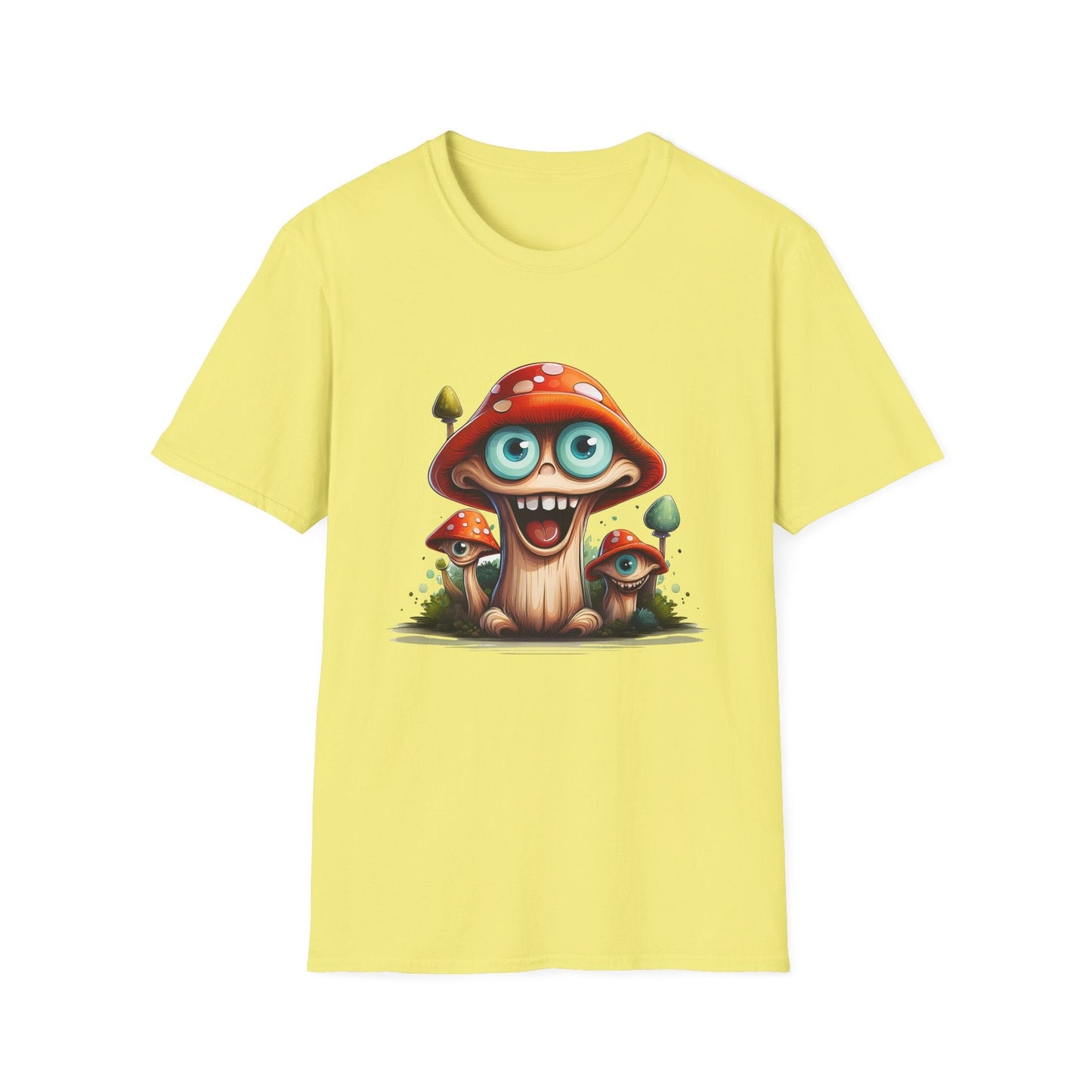 Mashroom Tee Shirt Unisex Funny Mushroom Design Softstyle Tee One Hundred Percent Ring Spun Cotton
