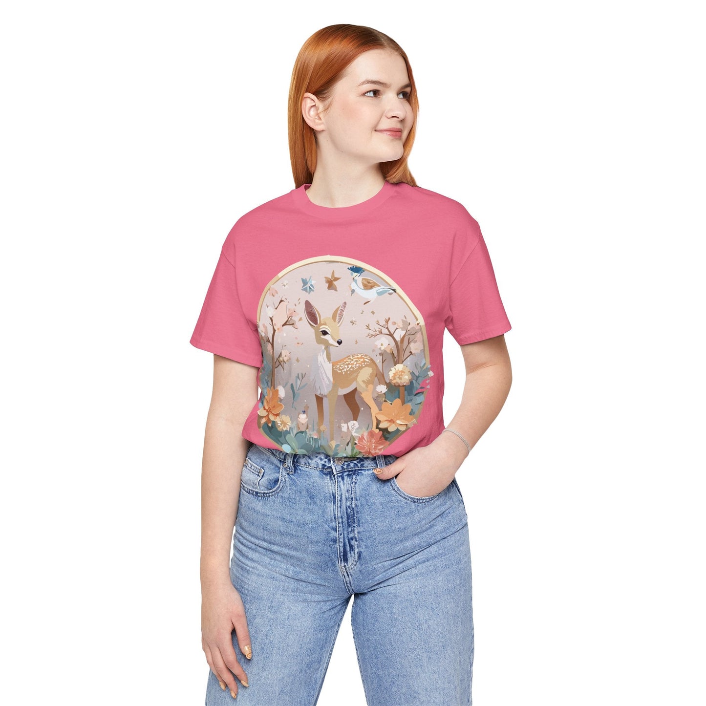Medallion Graphic Unisex 100 Cotton Vintage Animal Medal Artwork Tee 9