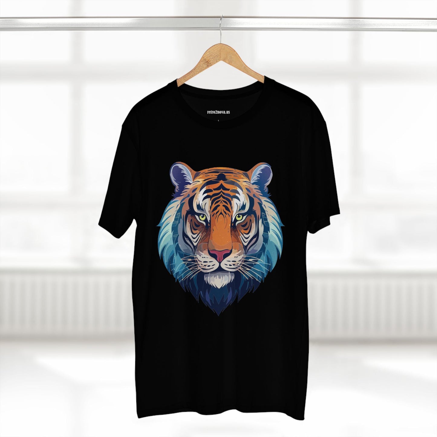 Tiger Shirt Unisex Premium Cotton Staple Tee With Original Art Design From Retro2Nova Exclusive Art Collection