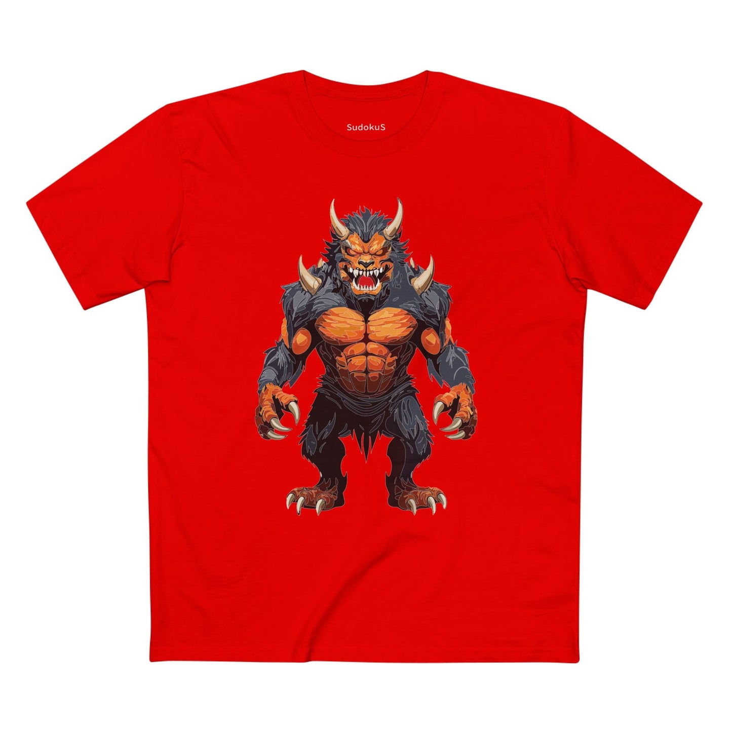 Cartoon Monsters Graphic Unisex 100 Cotton Staple Tee 7
