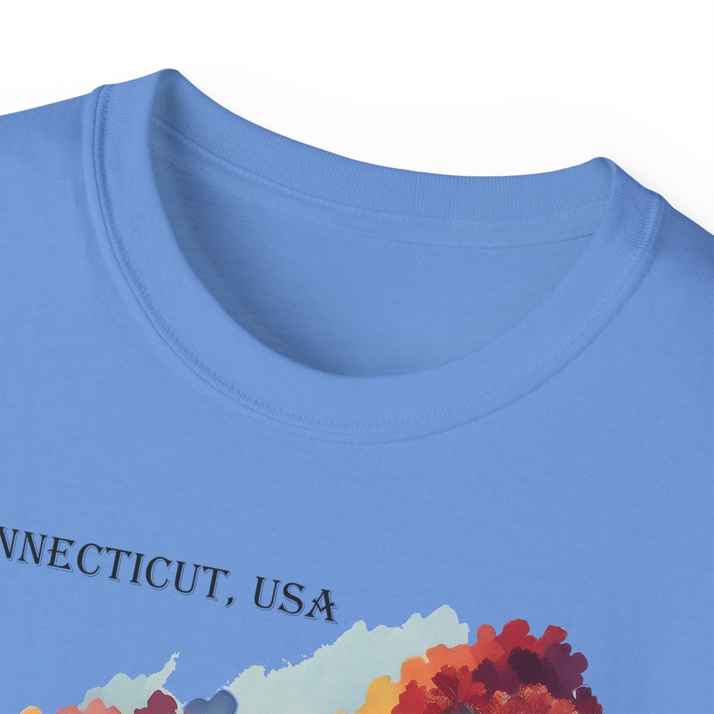 Connecticut Graphic Unisex Cotton T‑Shirt 1