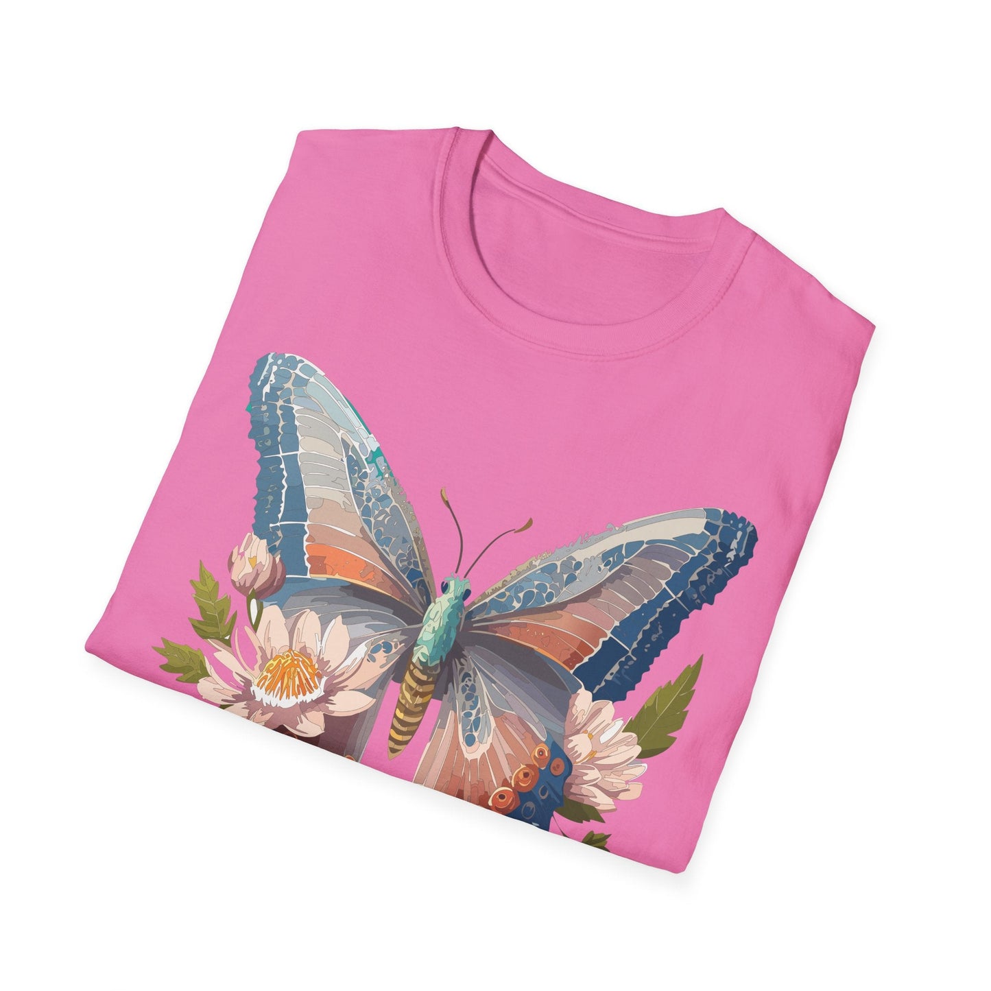 Butterfly Shirt Unisex T Shirt Monarch Design Softstyle 64000 Ring Spun Cotton Tee