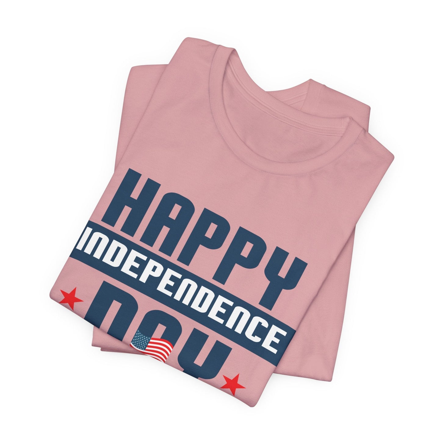 Happy Independence Day Graphic Unisex Cotton T-Shirt 017