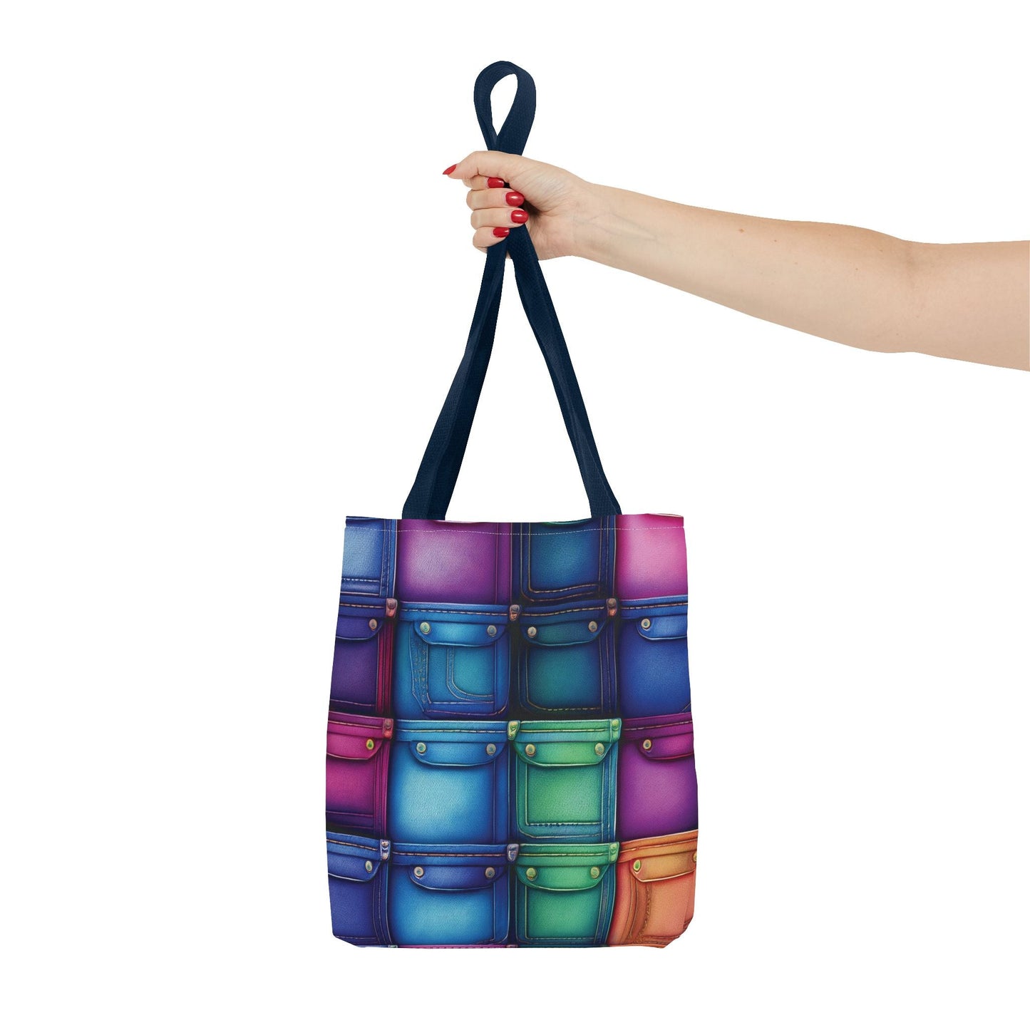 Denim Canvas Bag, Tote Bag Denim Printify