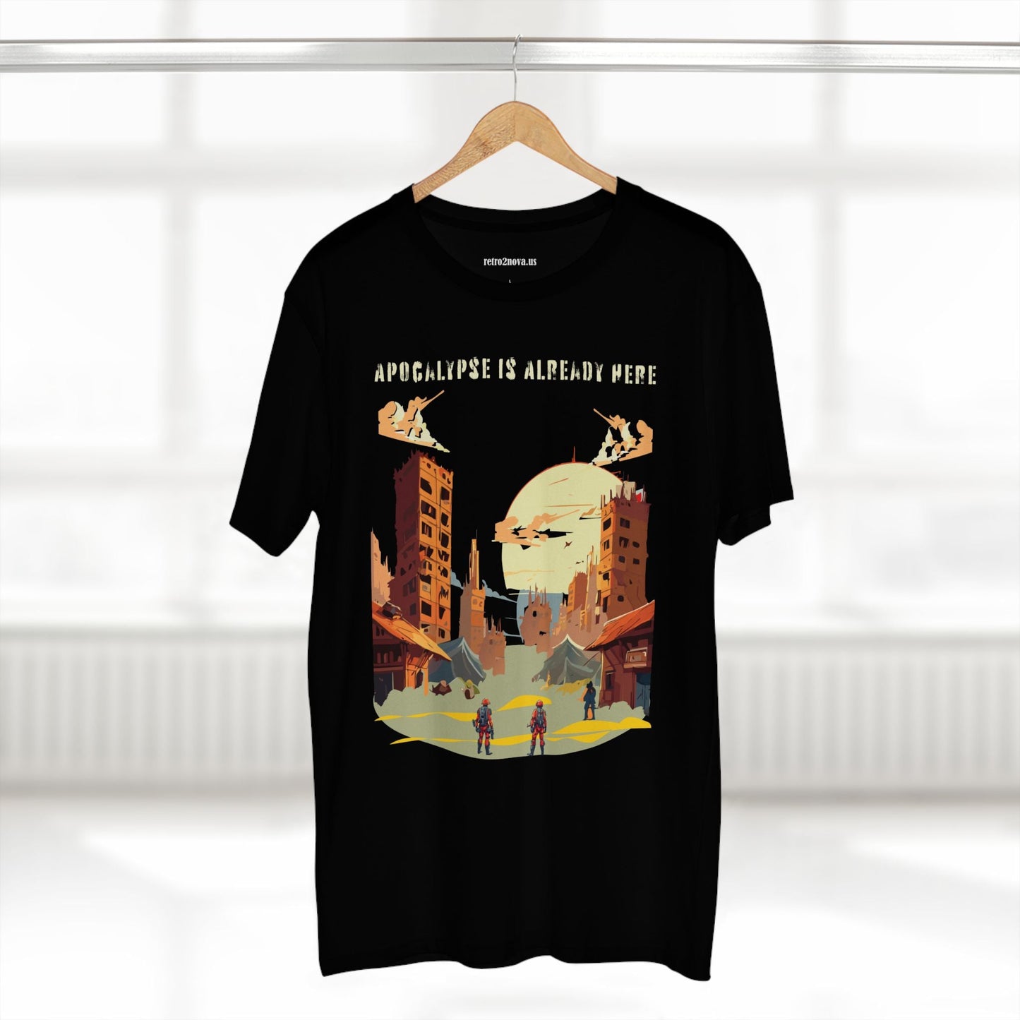 Unisex Premium Cotton Staple Tee With Original Art Design From Retro2Nova Art Collection