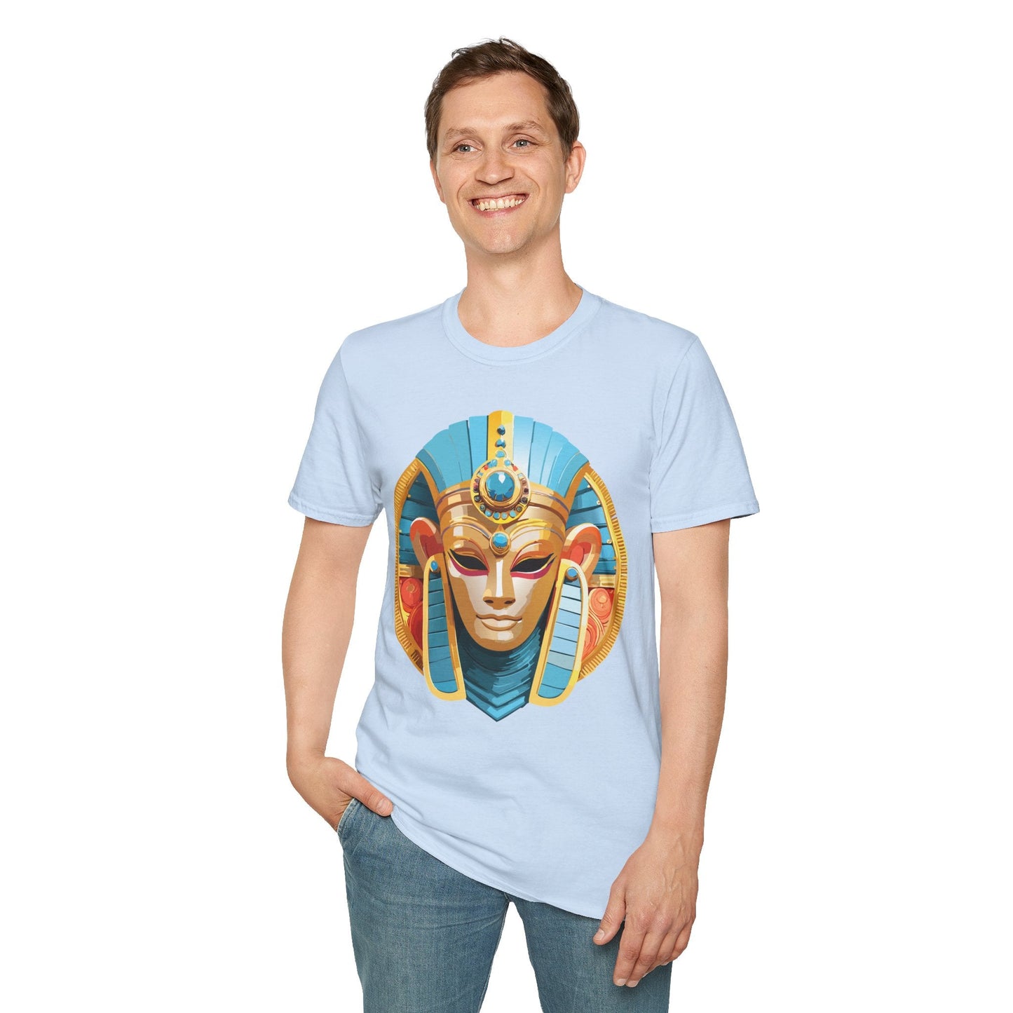 Mask Tee Shirt Unisex Softstyle Short Sleeve Art Design T Shirt 100 Percent Ring Spun Cotton