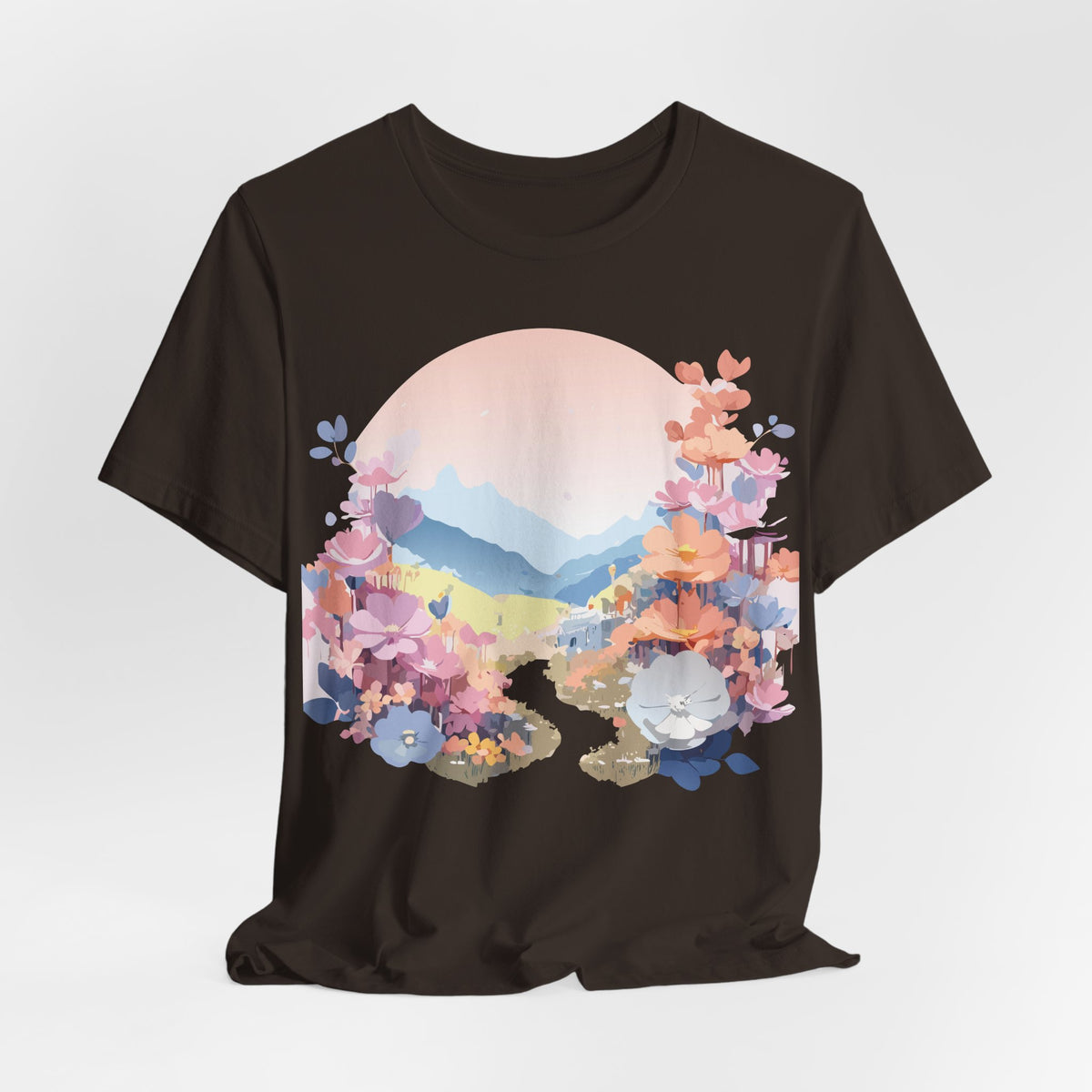 Floral Graphic Tee Shirt - Bella+Canvas Unisex 100 Cotton 43