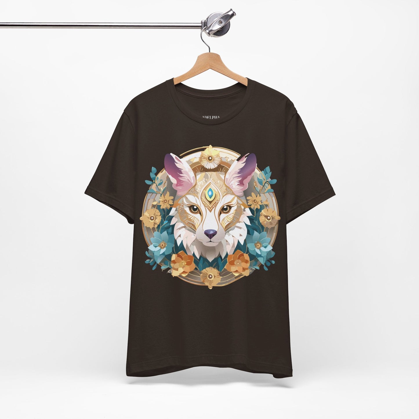 Medallion Graphic Unisex 100 Cotton Vintage Animal Medal Artwork Tee 83