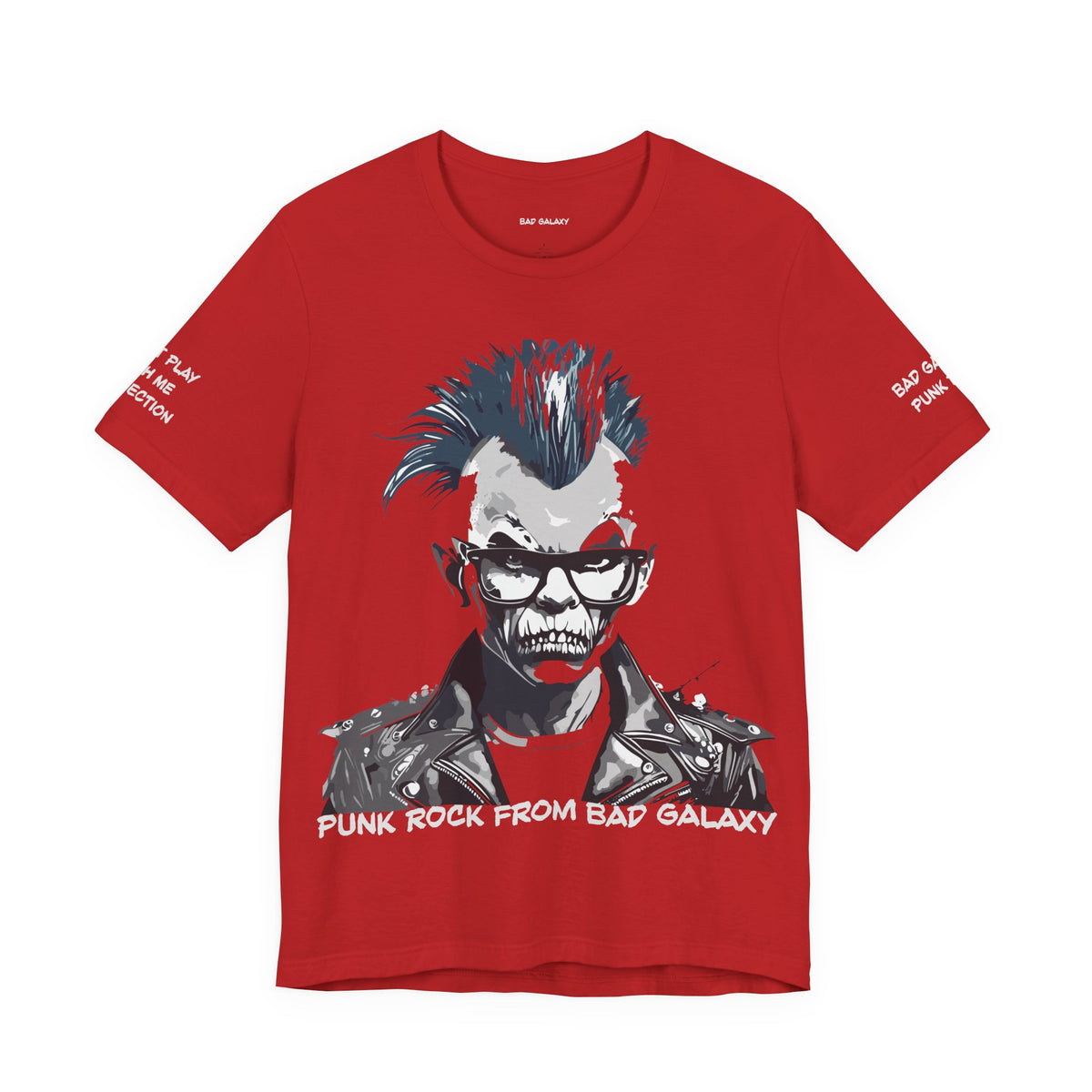 Punk Rock Graphic Unisex Cotton Bella+Canvas Tee with Art Design b38