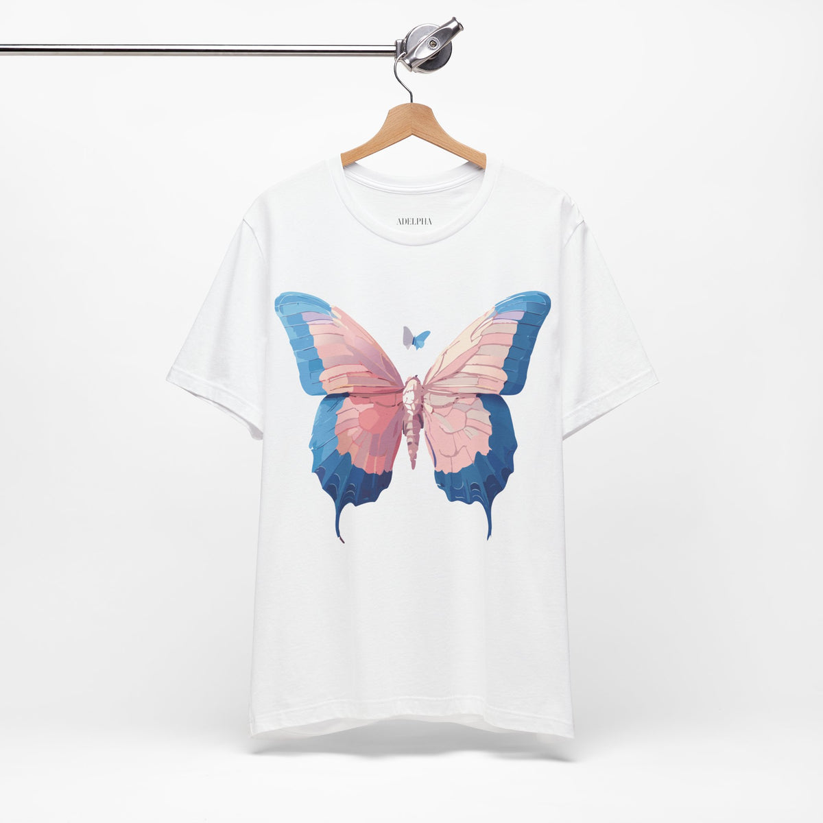 Butterfly Graphic Unisex Cotton Bella+Canvas Tee with Art Design n14