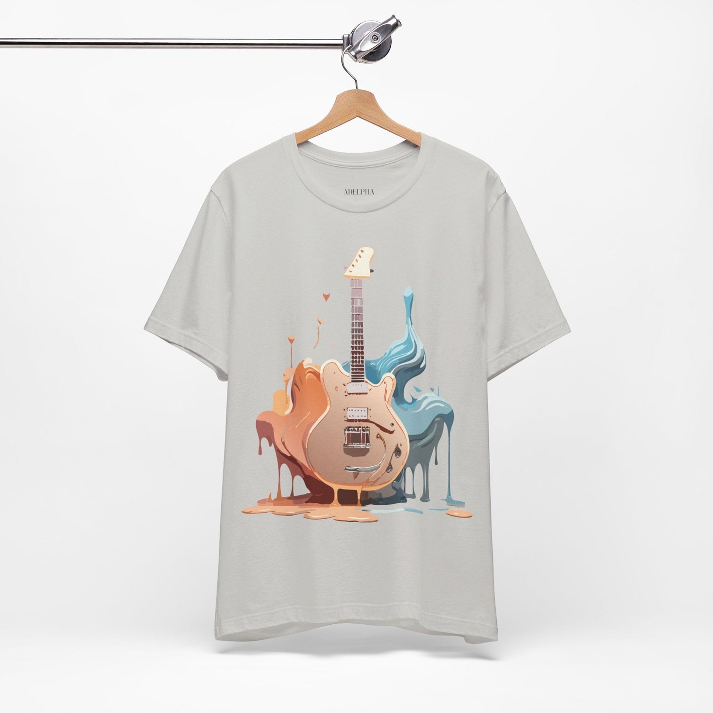 Music Graphic Unisex 100 Cotton Vintage Art with Musical Elements Tee 55