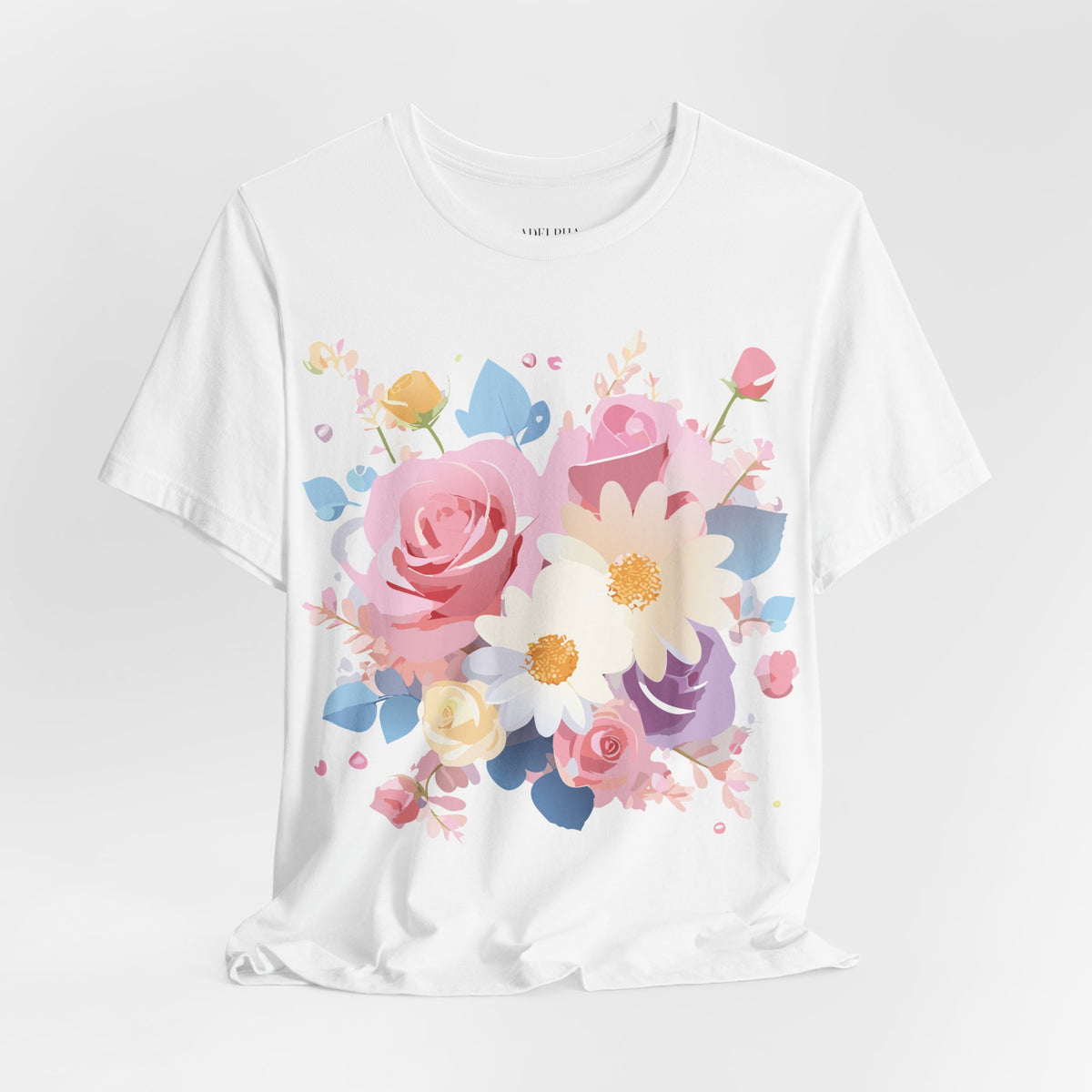 Floral Graphic Tee Shirt - Bella+Canvas Unisex 100 Cotton 4