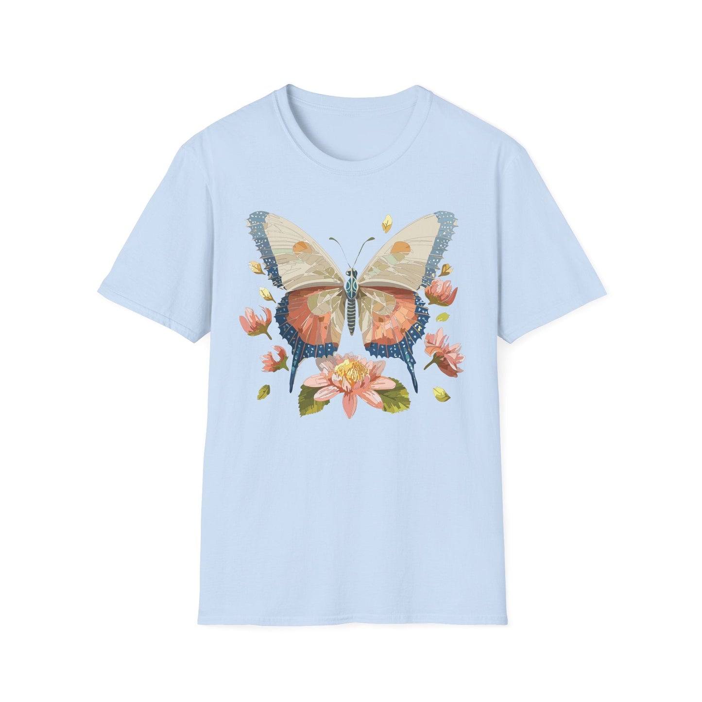 Butterfly Shirt Unisex Softstyle T Shirt Gildan 64000 100 Cotton Monarch Butterfly Gift