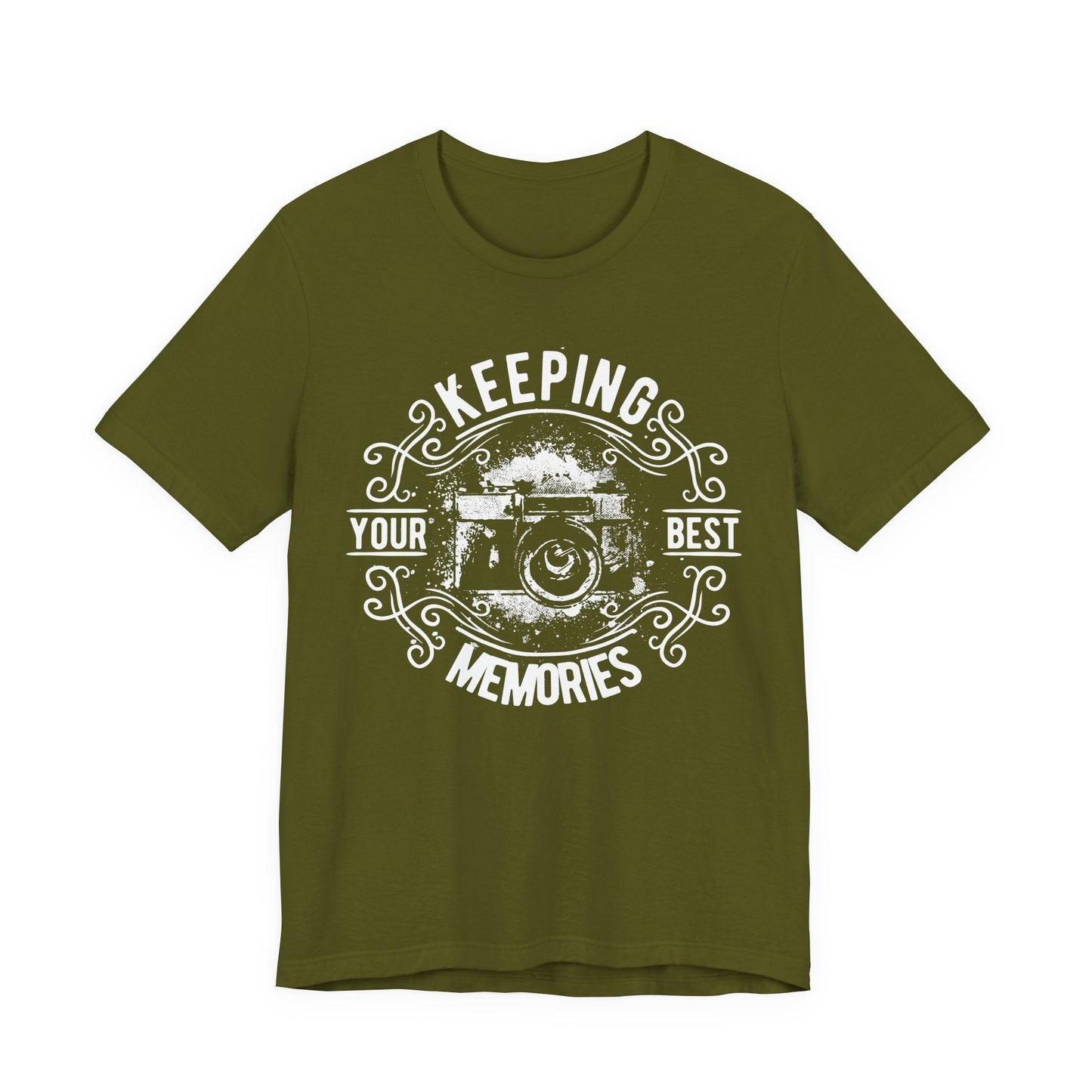 Keeping Your Best Memories T-Shirt Vintage Camera Graphic T-Shirt A-5