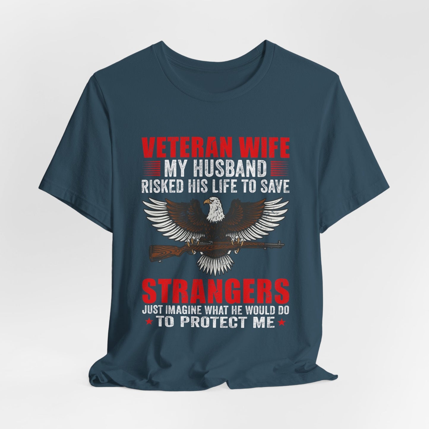 Army Veteran Patriotic Graphic Design Unisex Cotton T-Shirt v40