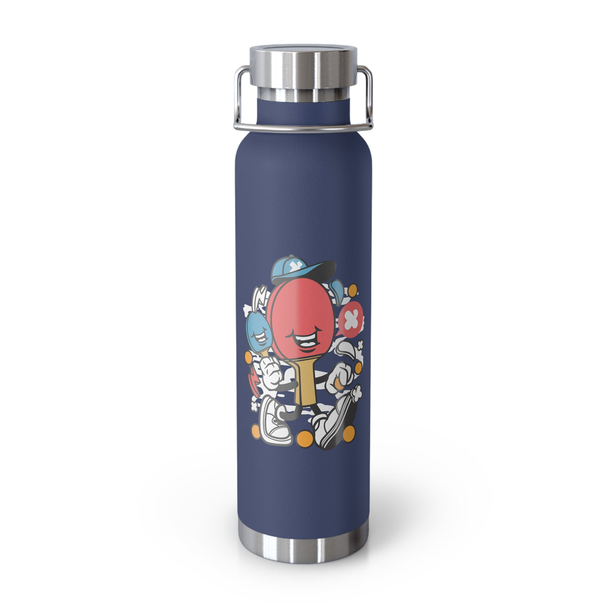 22oz Copper Insulated Water Bottle with Cartoon Design - CV29
