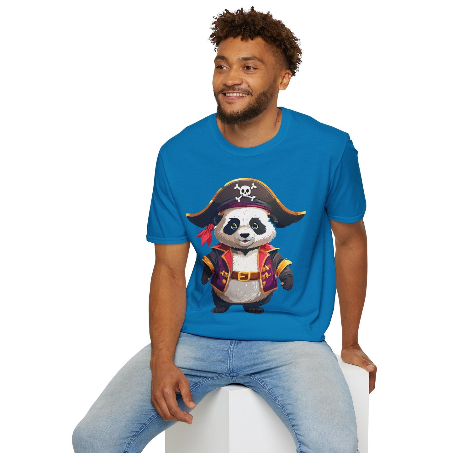Panda Shirt Unisex Panda Tee Softstyle 64000 Gildan 100 Percent Cotton Animal Tee